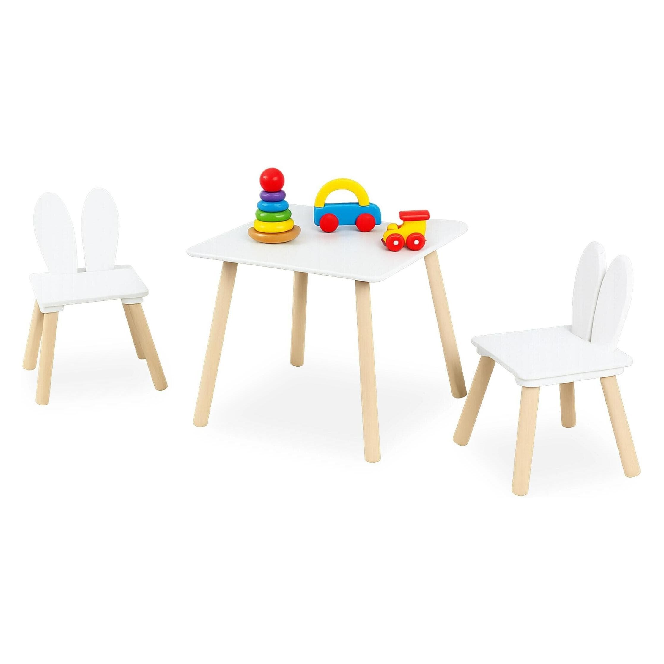 Relaxdays, Chaises + table pour enfant, Kindersitzgruppe (Chaise haute, Table des enfants)