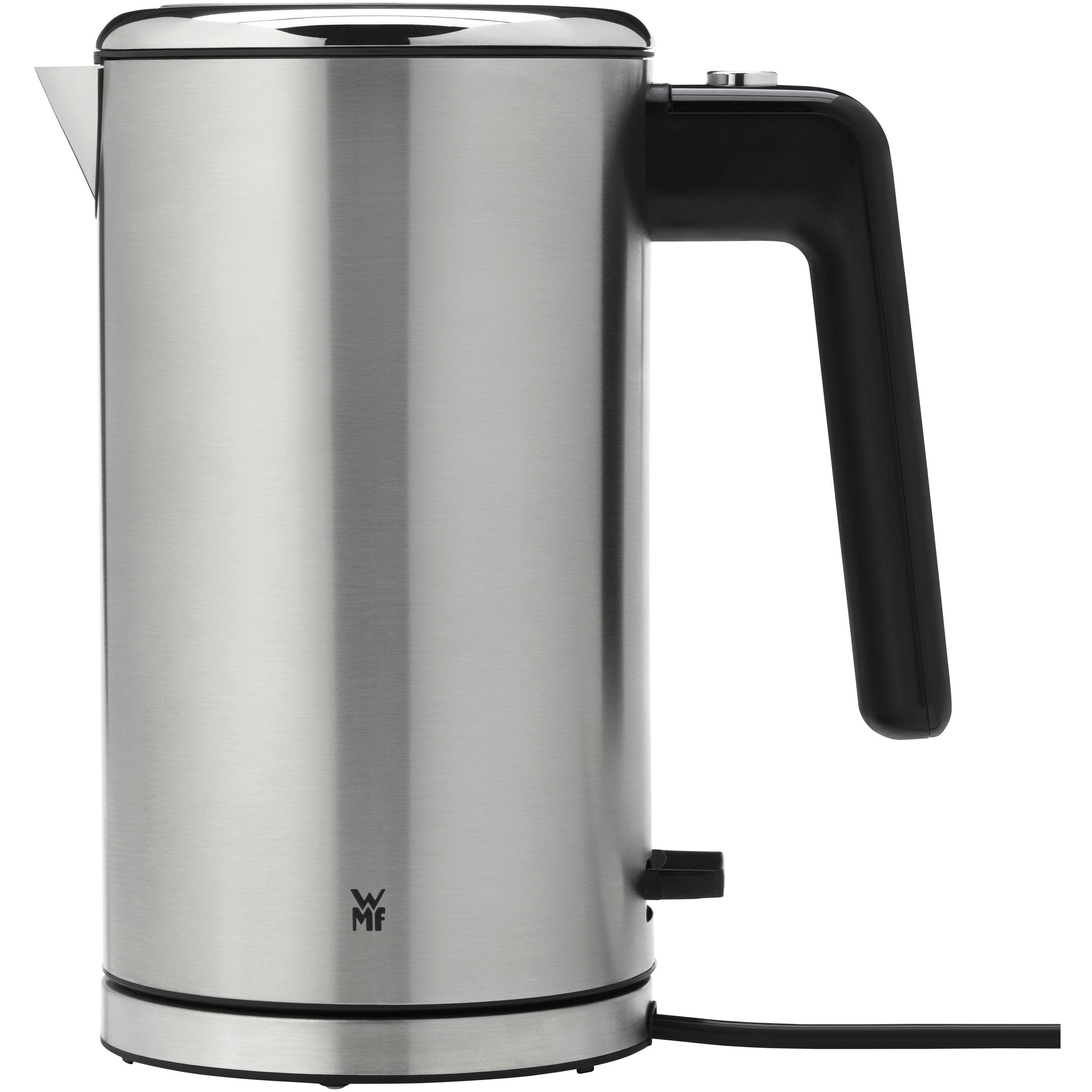 WMF Bouilloire Lono en acier inoxydable à double paroi (413210011), Bouilloire électrique, Noir, Argent