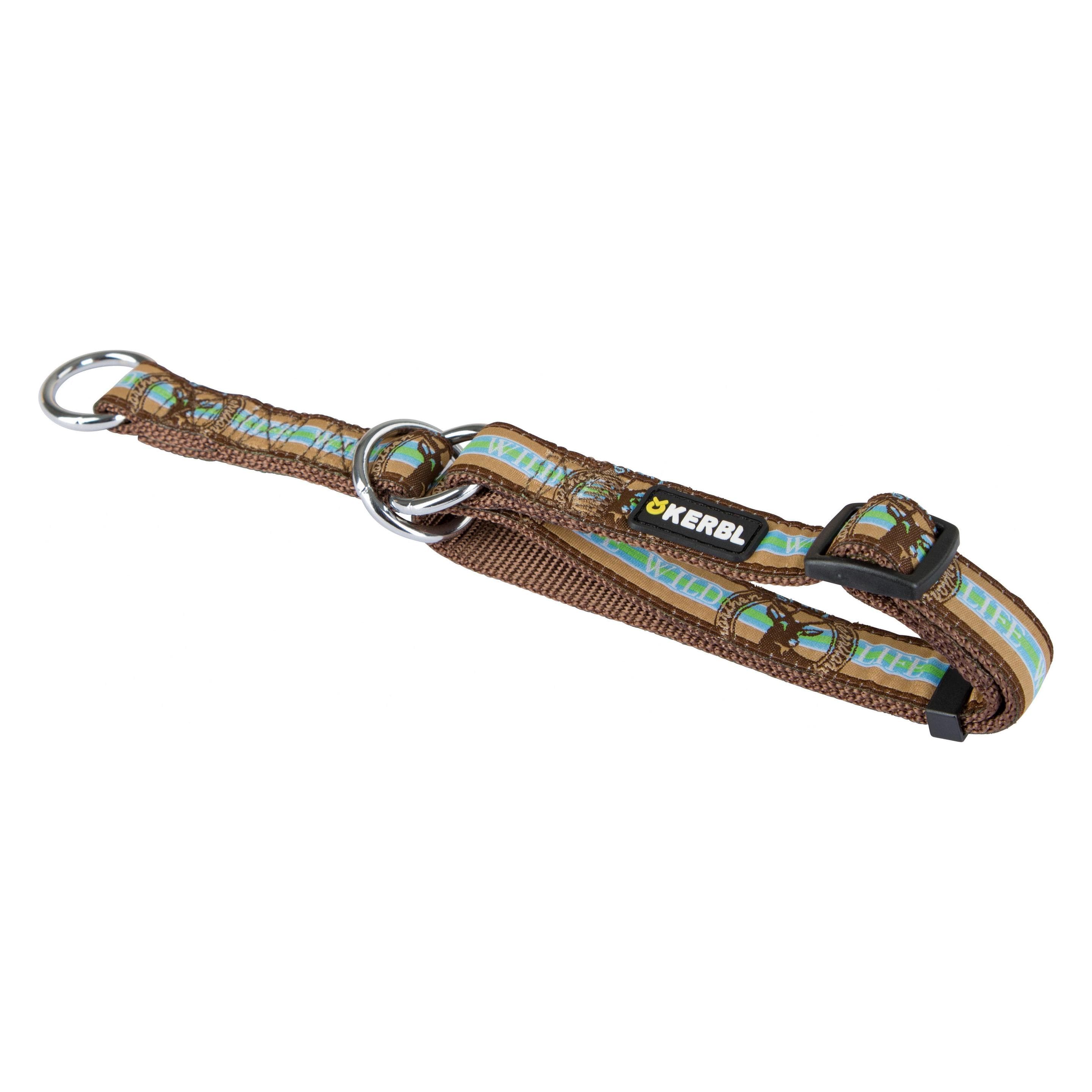 Kerbl Etrangleur Wild Life brun, 30-50cm/20mm (Chien), Collier + laisse