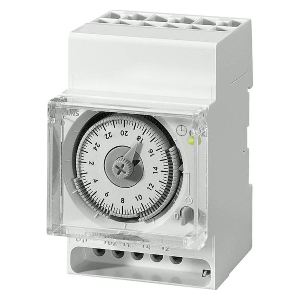 Siemens, Minuterie, SIEM 7LF5301-5 Horloge à quartz Semaine 1W, 230V/50-60Hz 3TE Commutation AUTO.SO/WI