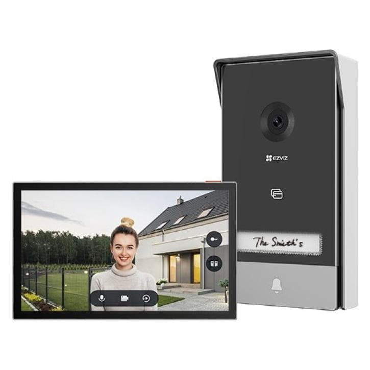 Ezviz, Sonnette + interphone, HP7 2-entry kit (Filaire, Sans fil, WiFi)