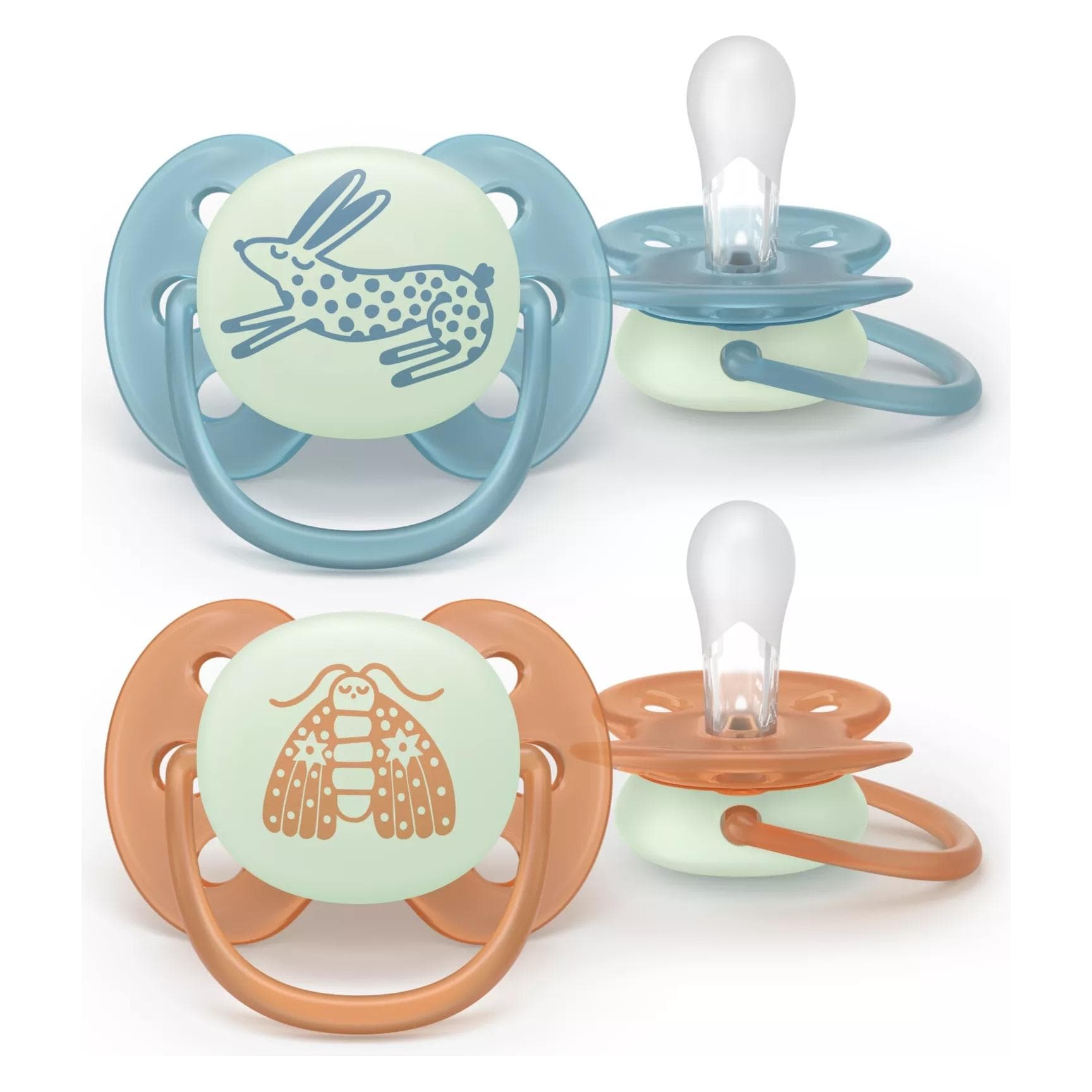 Philips Avent, Tétine, Ultra soft für die Nacht (2x, 18 Mois)