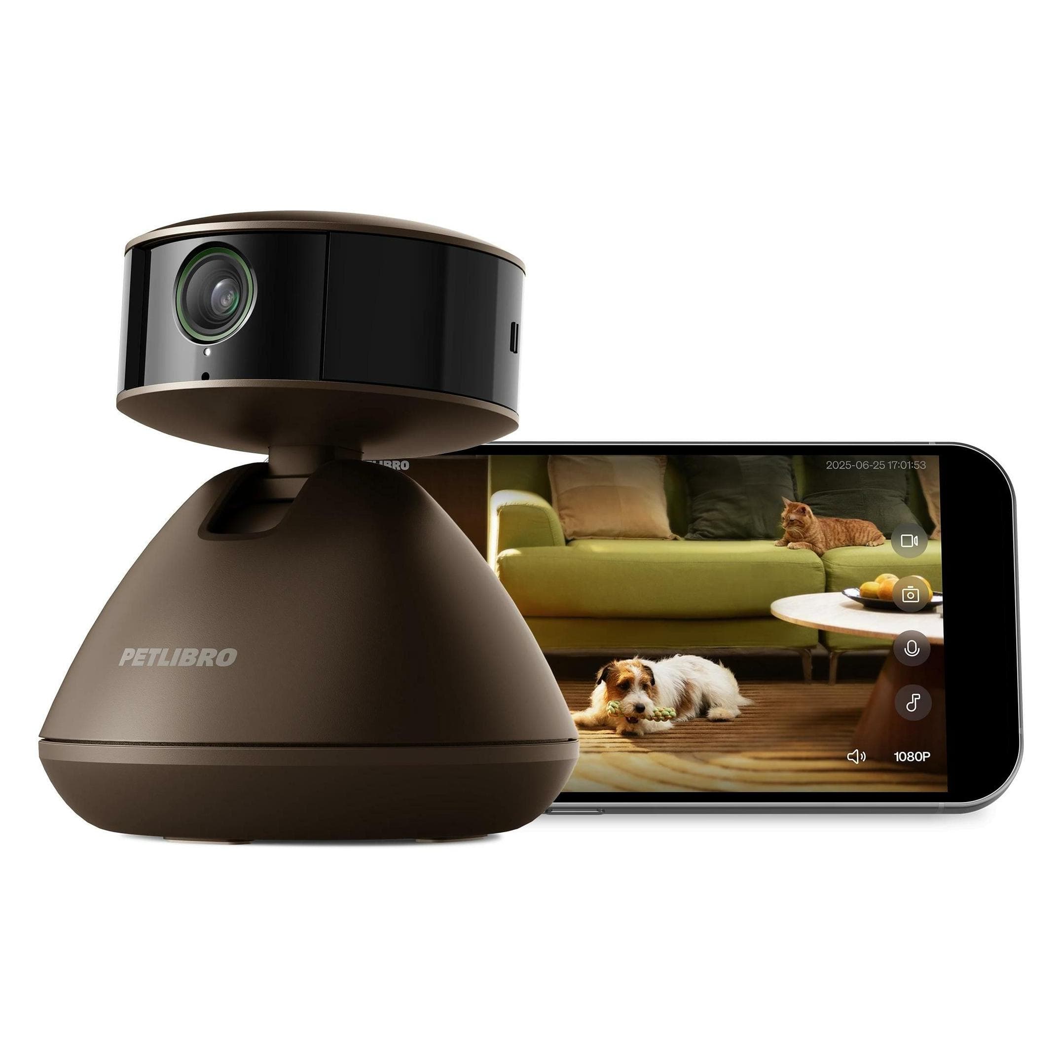 Petlibro Scout Smart Ai Camera (1920 x 1080 Pixels), Caméra réseau, Noir