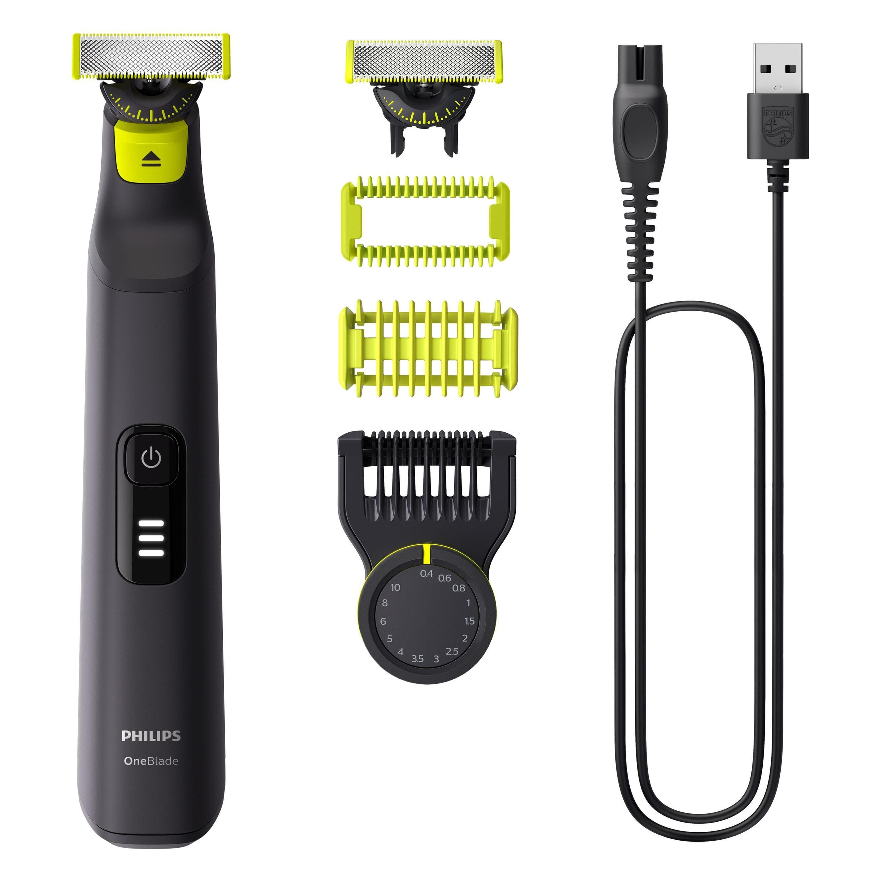 Philips, Tondeuse barbe + cheveux, OneBlade Pro 360 Face + Body