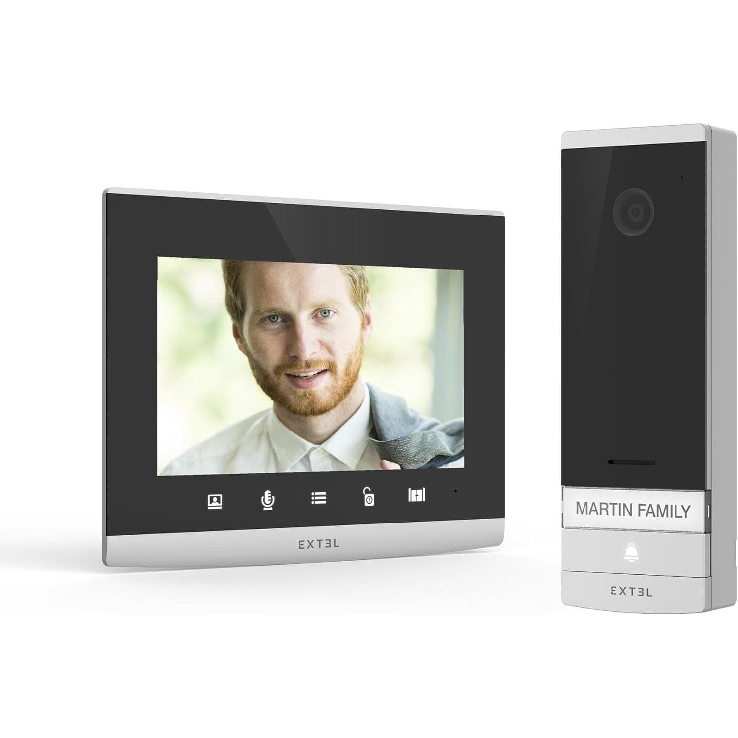 Extel, Sonnette + interphone, Portier vidéo (WiFi)