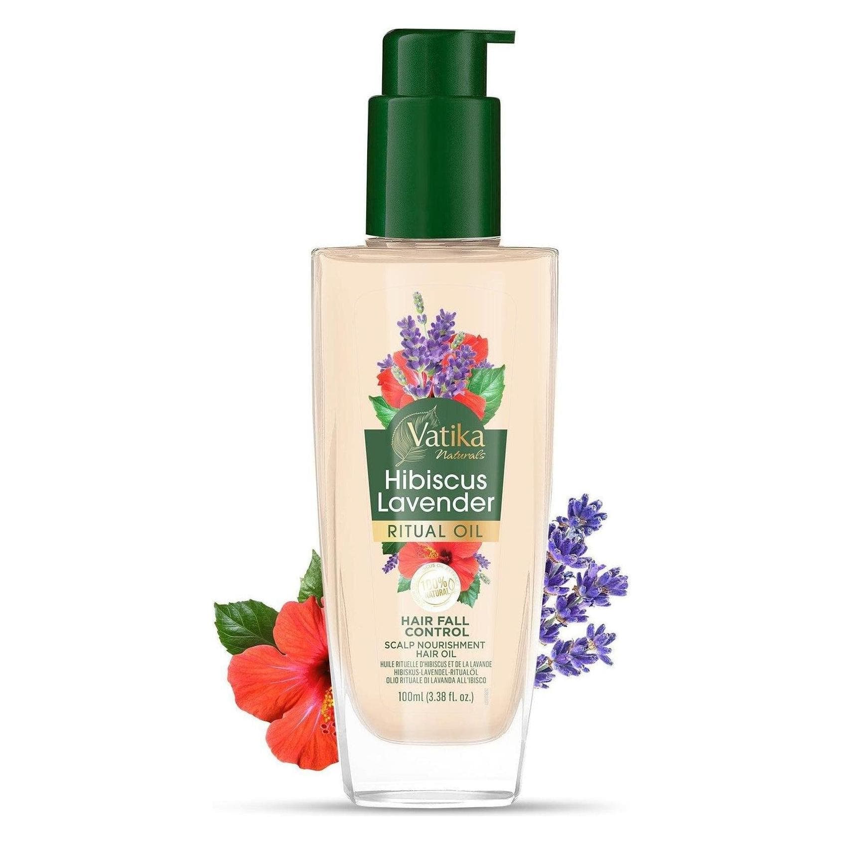 Dabur, Huile + sérum pour cheveux, Vatika Naturals Ritual Hibiscus & Lavender Nourishing Oil 100ml (100 ml)