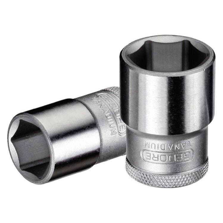 Gedore, Clé à douille + douilles, 19 20 Douille 1/2", 6 pans, 20 mm (20 mm)