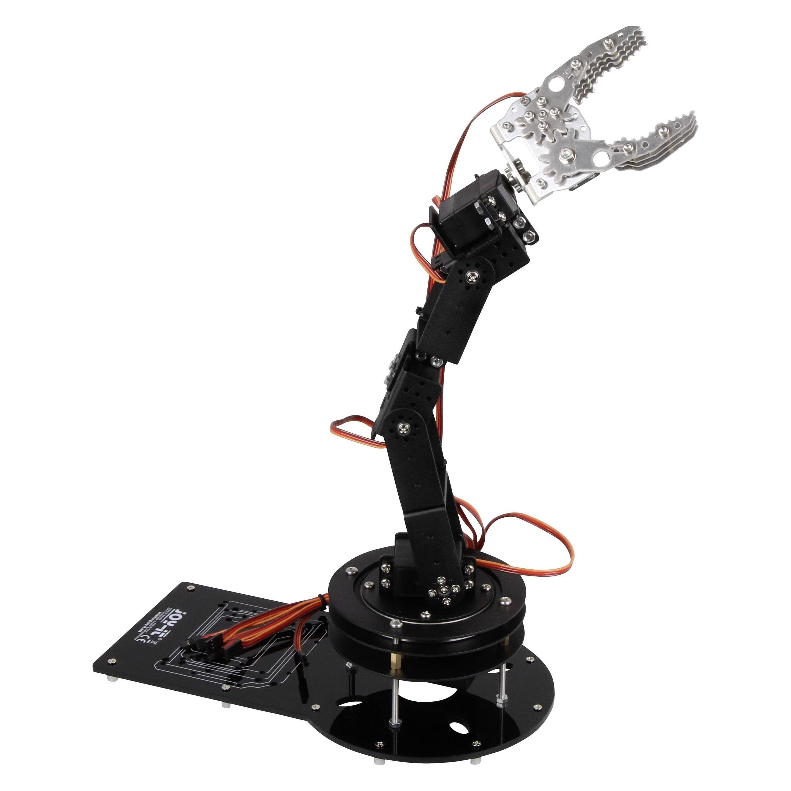 Joy-it Kit de bras robotique Version, Kit robotique, Gris, Noir