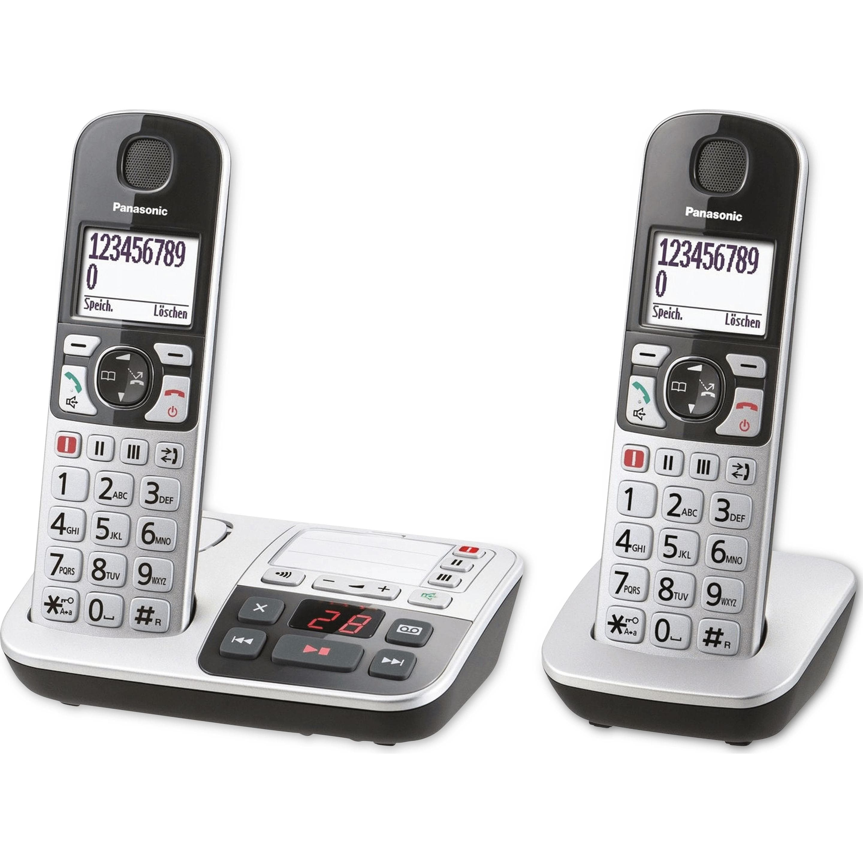 Panasonic KX-TGE522GS, Téléphone, Argent