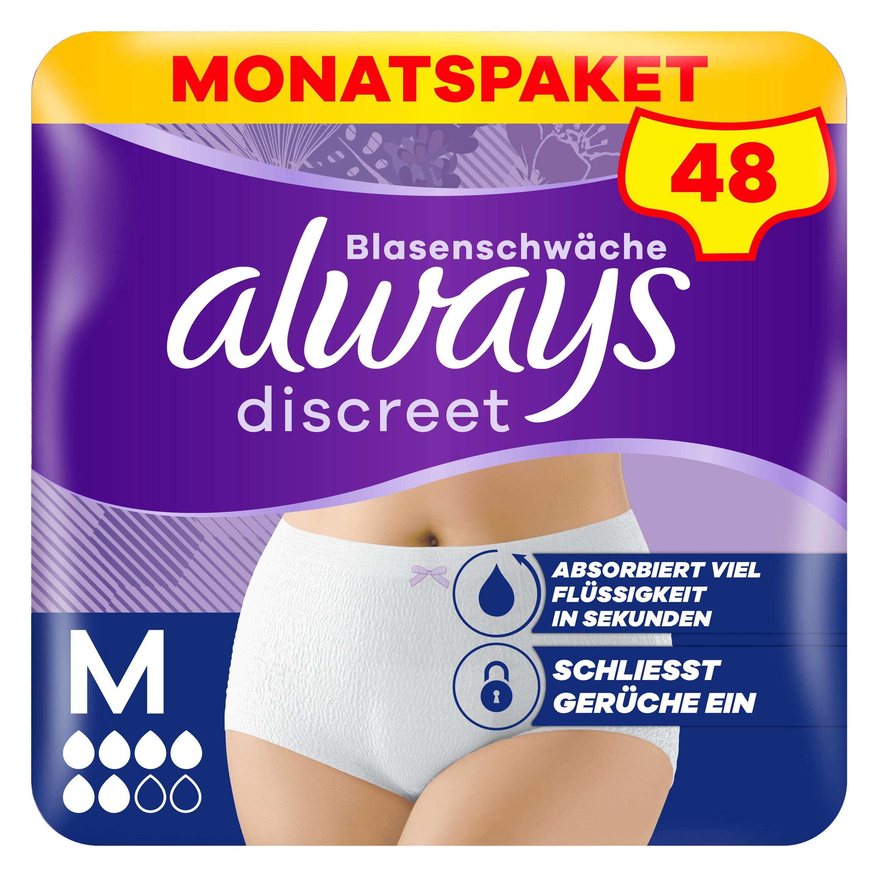 Always, Produits pour l'incontinence, Discreet (48x, Normal)