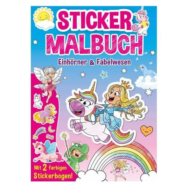 Media, Autocollants, Stickers et livre de coloriage Licornes et Créatures Mythiques