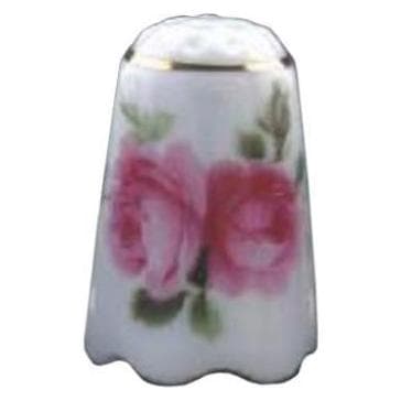 Reutter, Miniatures, 017.256/0 - Dé à coudre bord ondulé "Rose anglaise", miniature