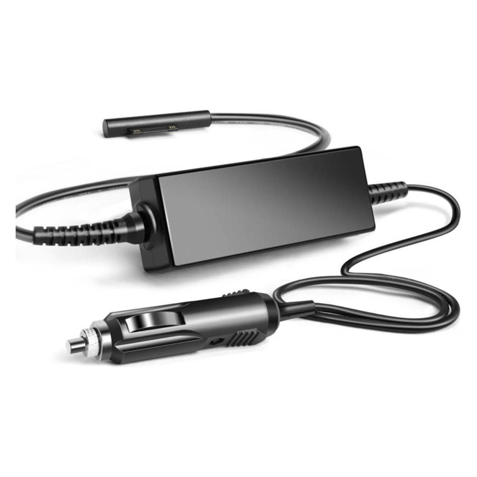 CoreParts Adaptateur voiture pour MS Surface (100 W), Alimentation pour notebook, Noir