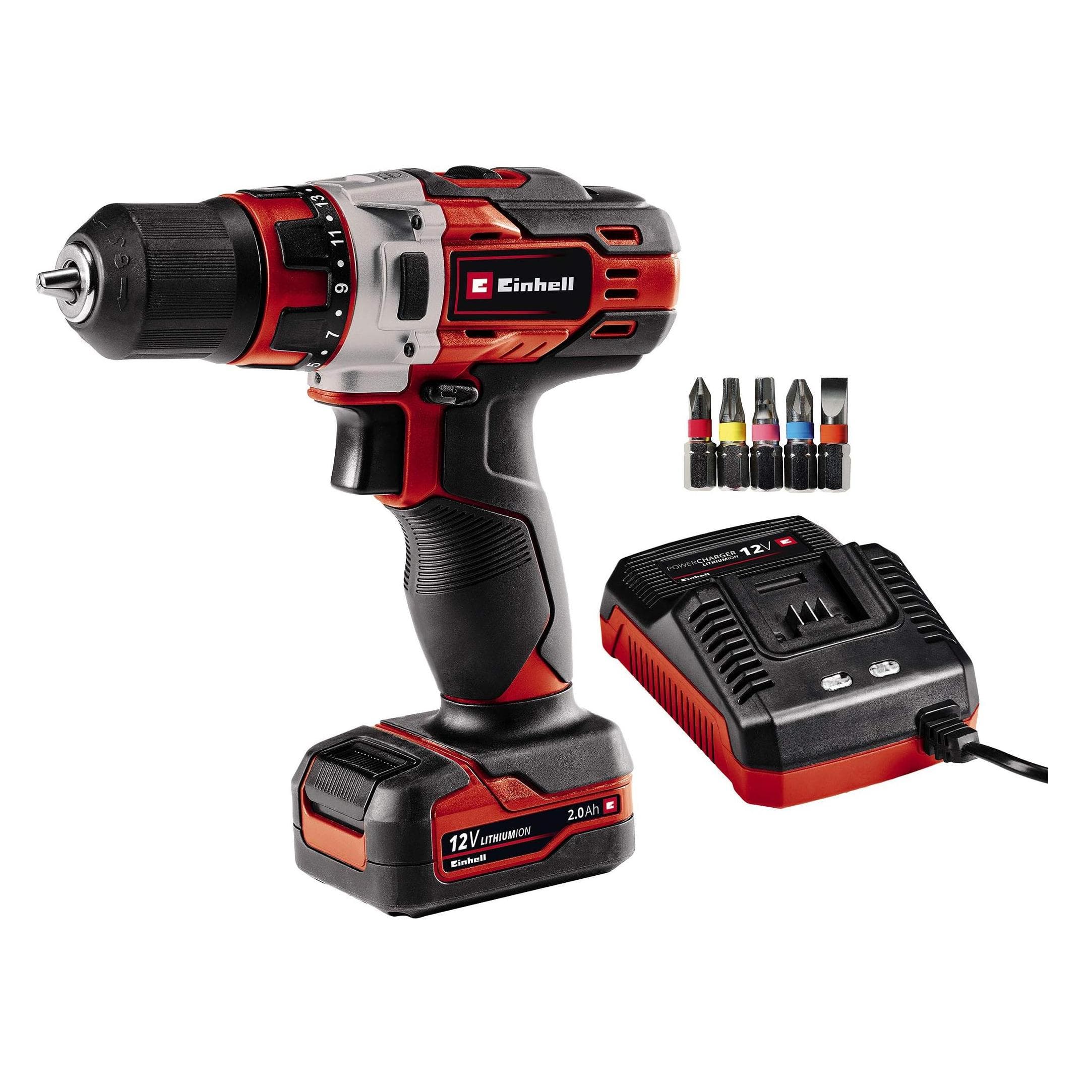 Einhell, Perceuse + Visseuses sans fil, TE-CD 12/1 (Perceuse-visseuse)