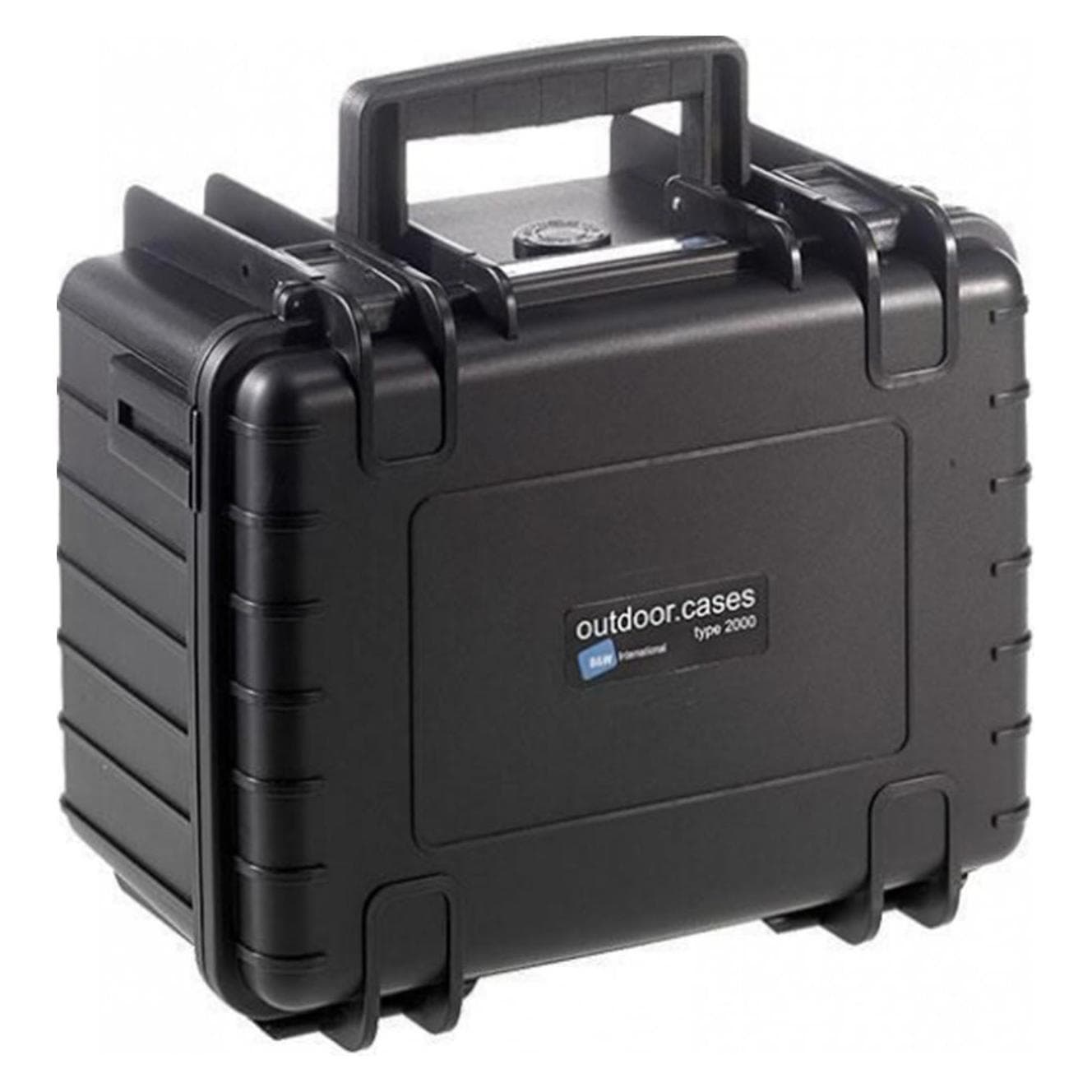 B&W International Outdoor Case Type 2000 avec compartiments (Mallette photo, 7 l), Housse pour appareil photo, Noir