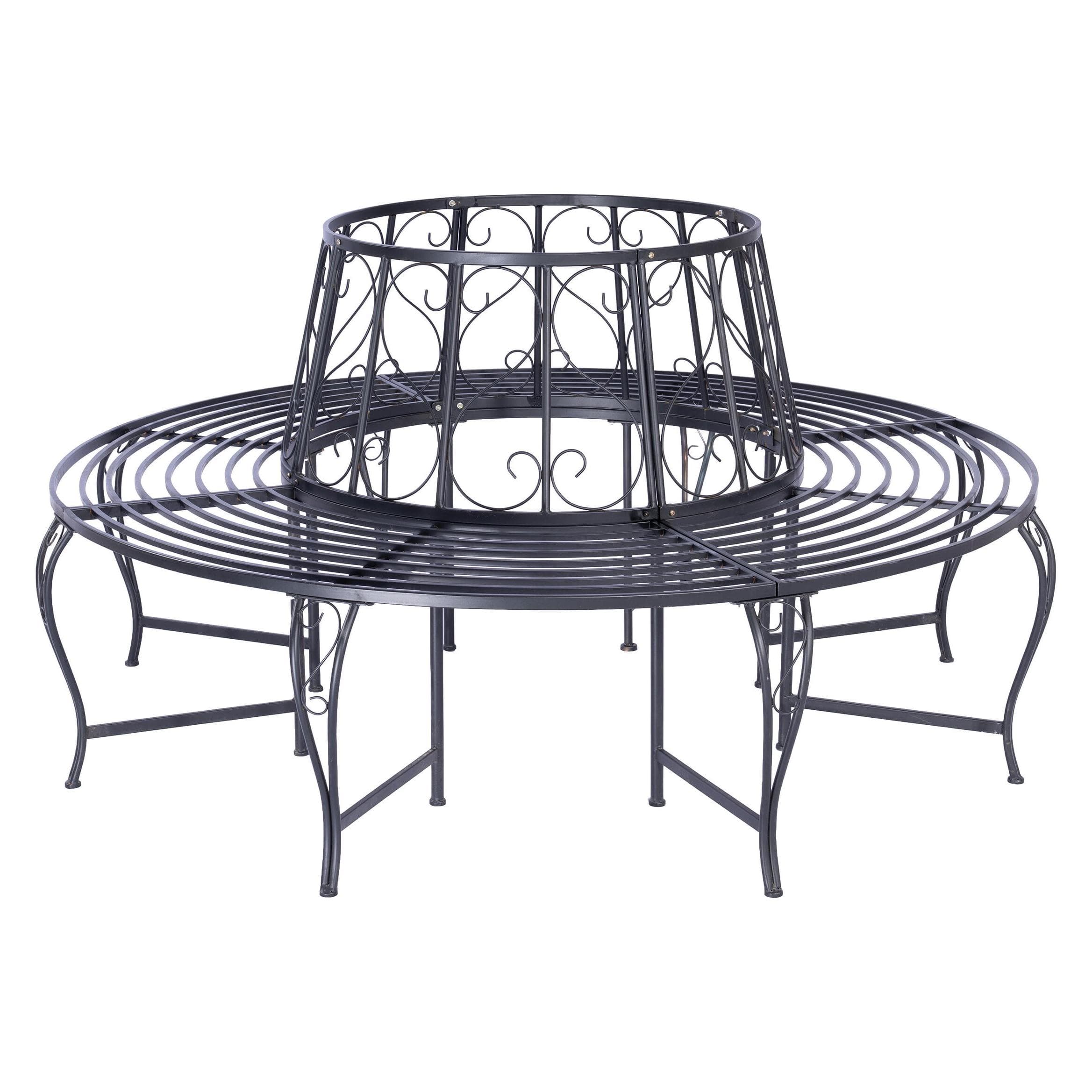 Relaxdays, Banc de jardin, Banc circulaire