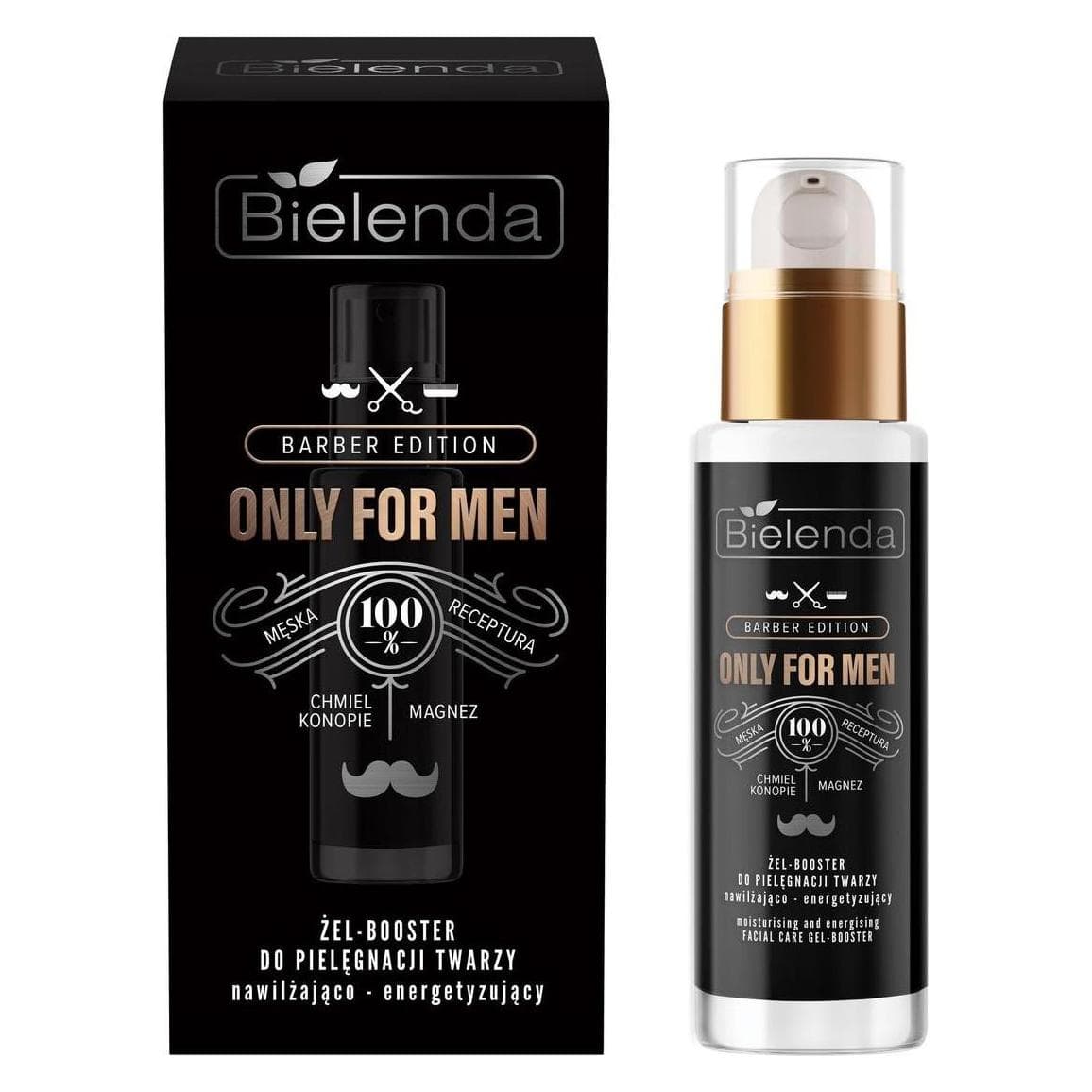 Bielenda, Soin de la barbe, Only For Men Barber Edition Hydratant et énergisant en gel 30Ml (30 ml)