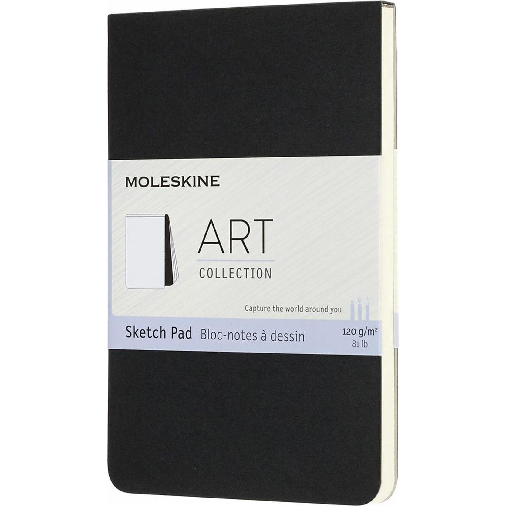 Moleskine, Cahier + bloc-notes, Bloc de croquis (A6, Blanc)
