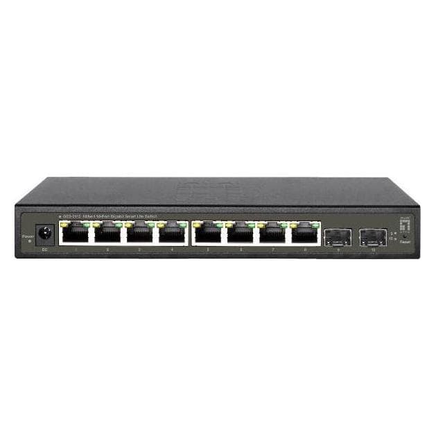 LevelOne GES-2110 commutateur réseau géré L2 Gigabit Ethernet (10/100/1000) Noir (10 ports), Switch réseau, Noir