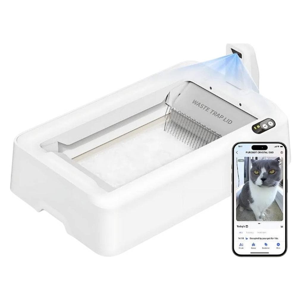 Petkit Purobot Crystal (Bac à litière autonettoyant), Bac à litière pour chat