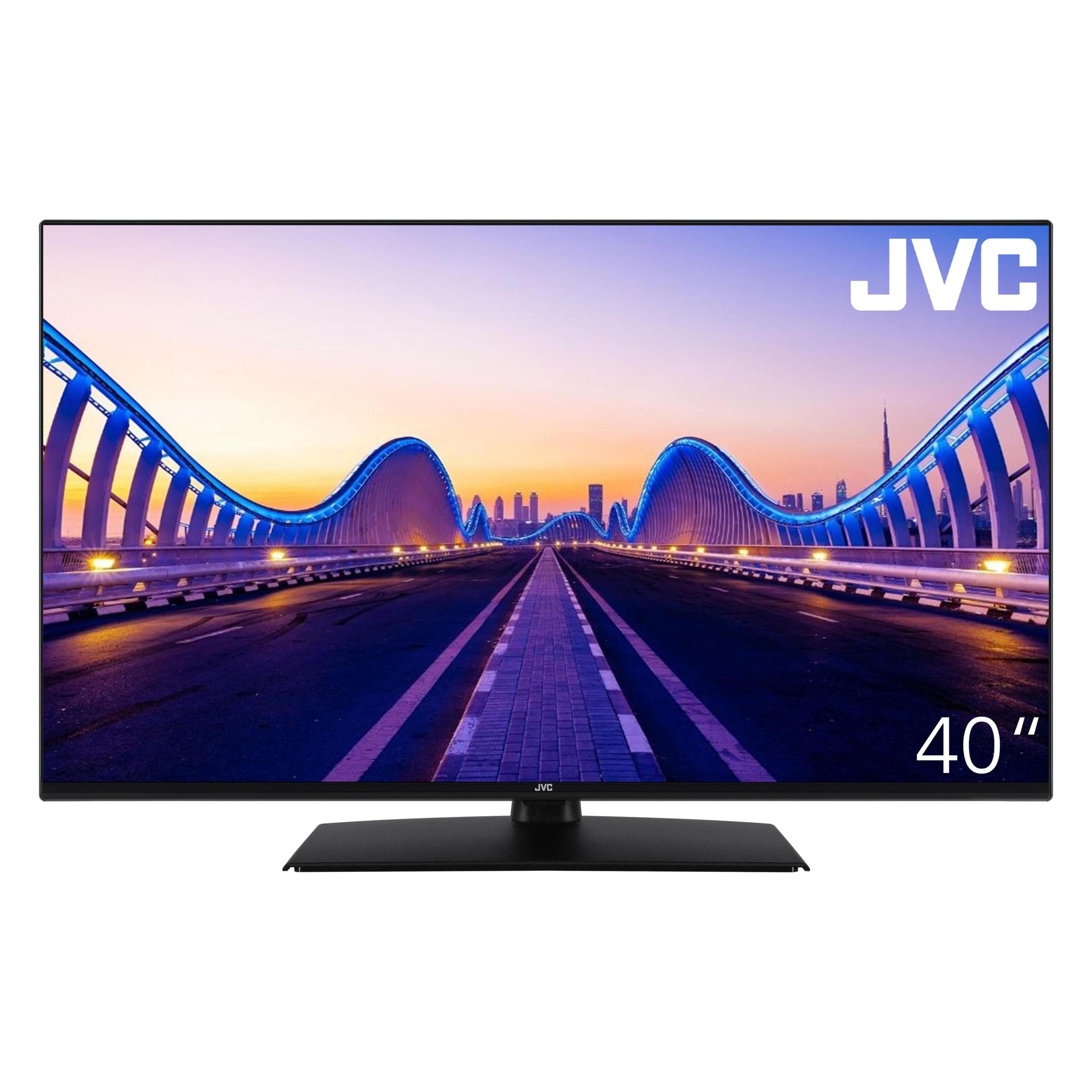 JVC 40 Zoll Fernseher LT-40VF4455 - Full HD Fernseher mit 102 cm Bildschirmdiagonale & Triple-Tuner (40", LED, Full HD), TV, Noir