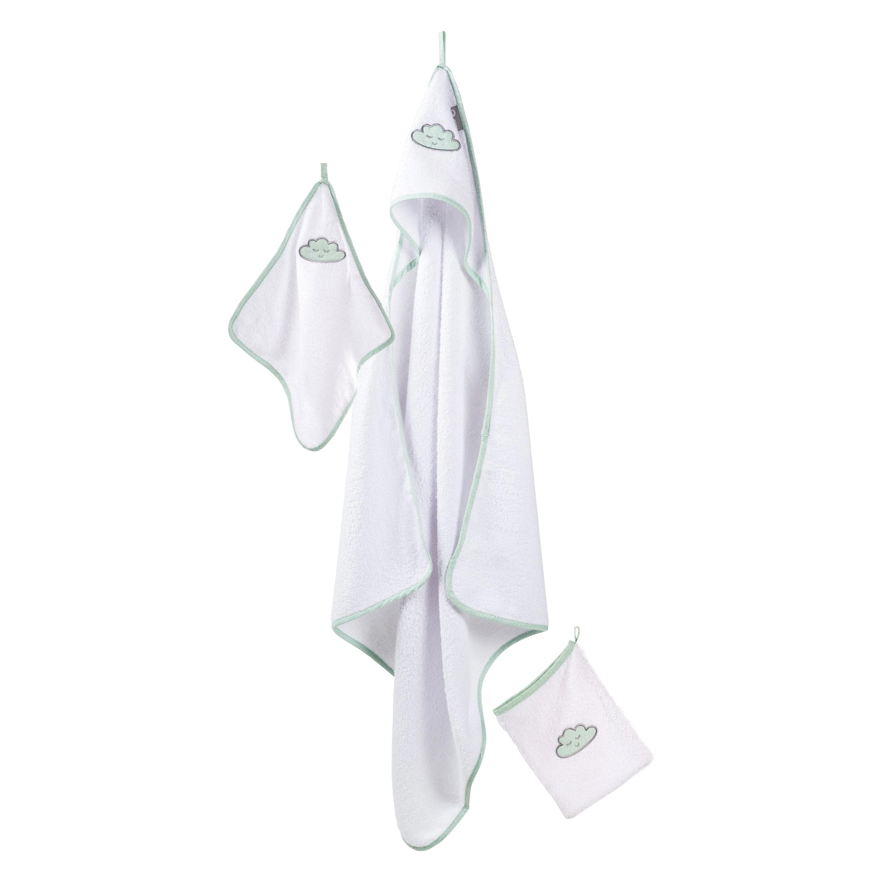 Roba, Serviette de bain bébé, nuage heureux (80 x 80 cm)