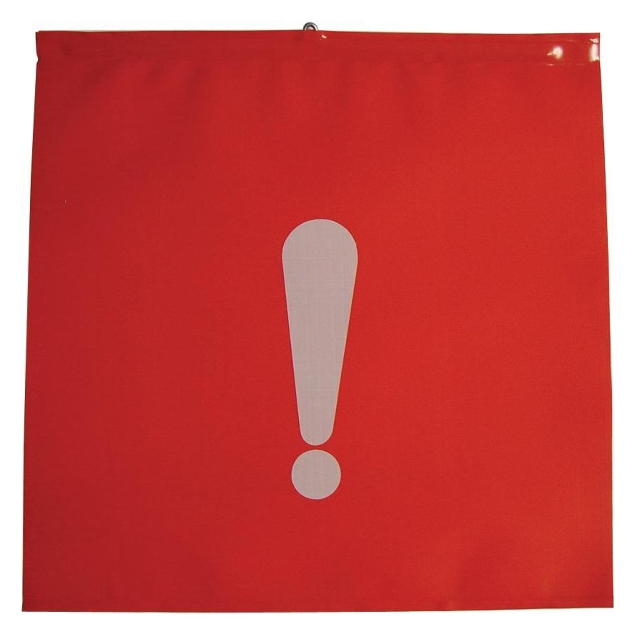 Magni, Signalisation de sécurité, Drapeau de clôture 30 x 30 cm avec impression point d'exclamation