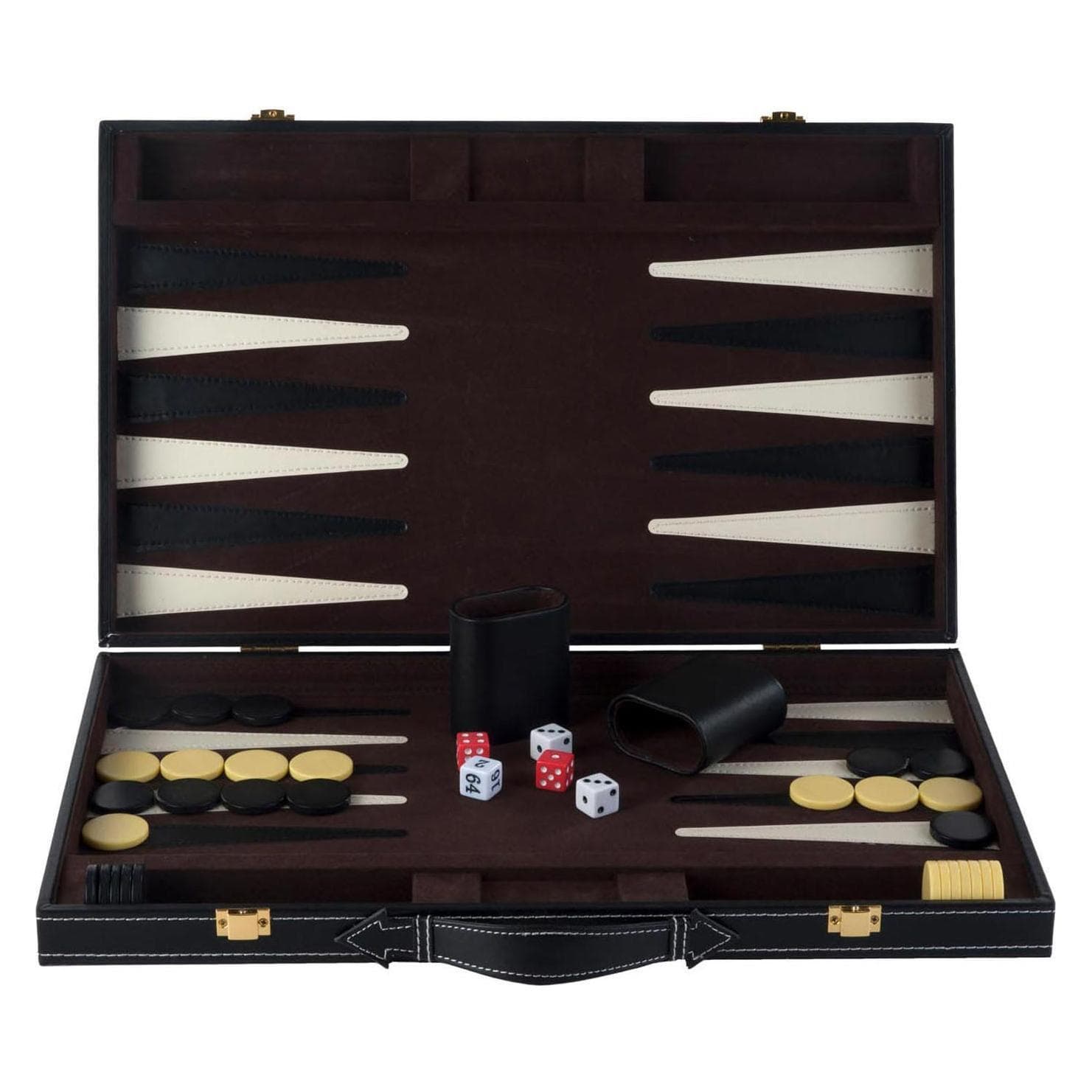 Longfield Backgammon 18", 45,5 x 30,5 x 6 cm - Marron/ifür (Allemand, 2 - 6 Joueur)