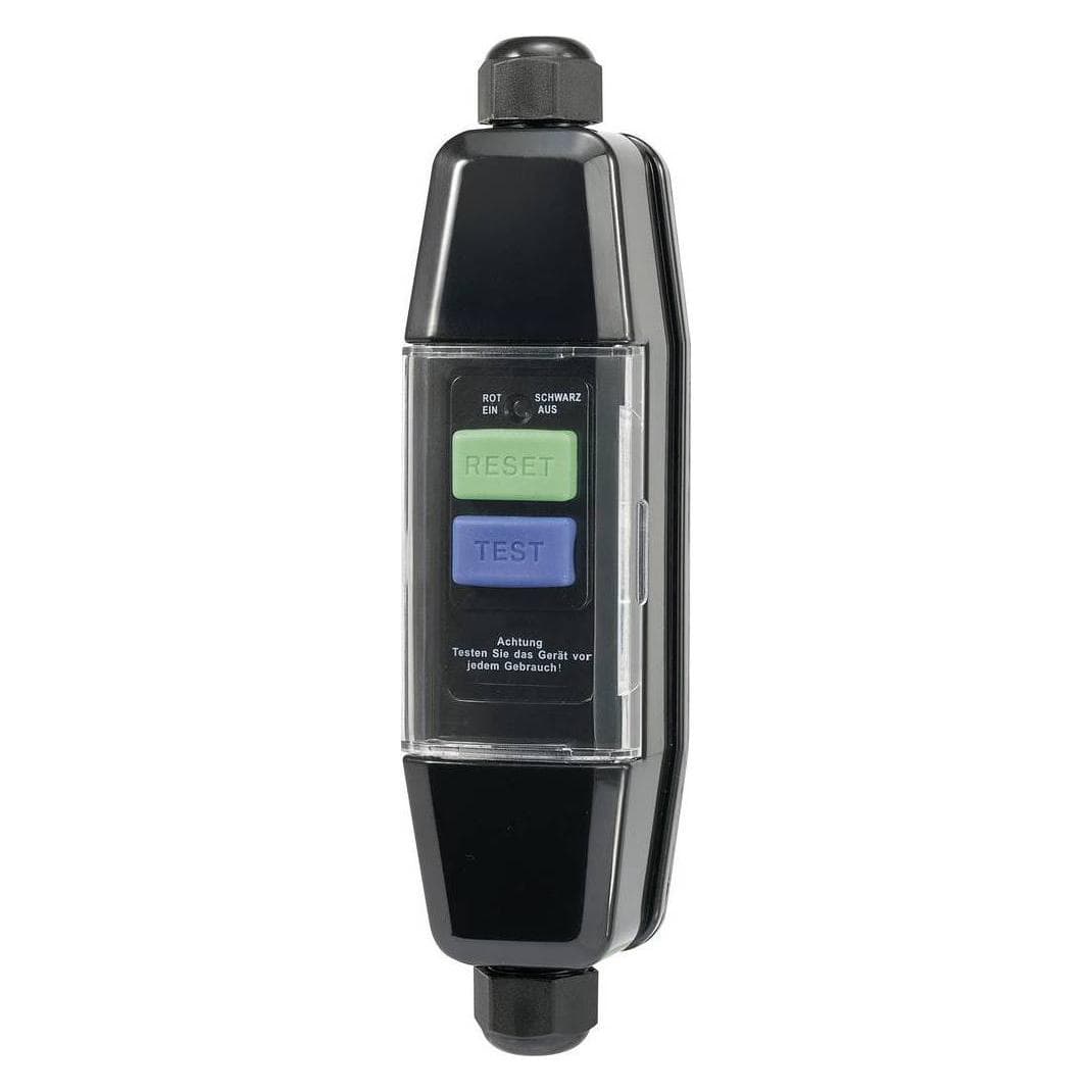 Sygonix Interrupteur intermédiaire de protection des personnes pour le montage sur câble, Câble + prise électronique, Noir