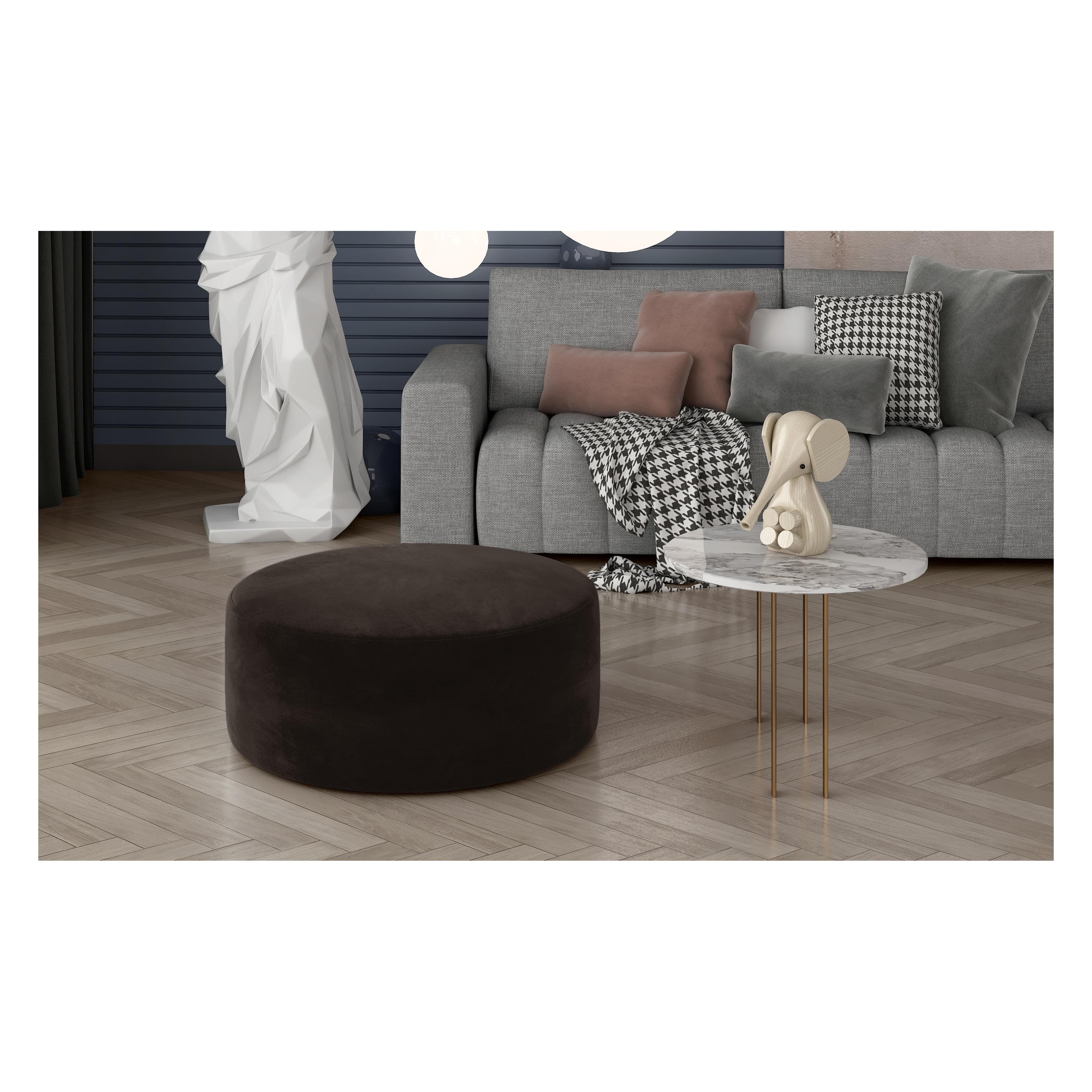 ELTAP, Tabouret, Bero (70 x 70 x 41 cm)