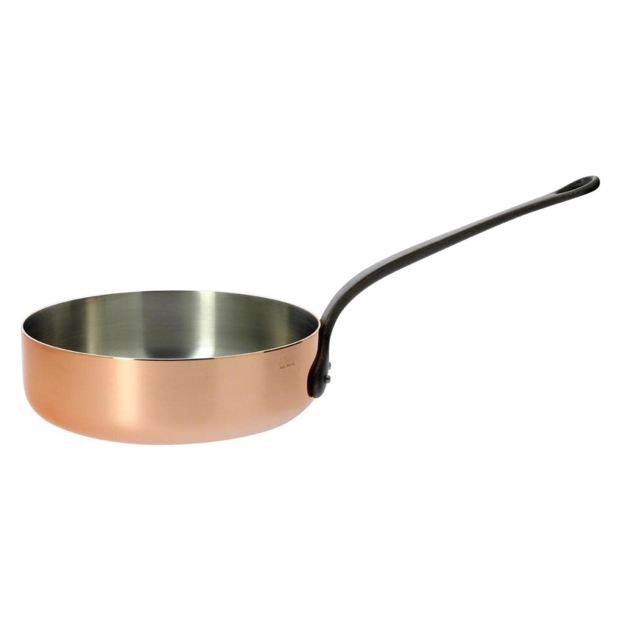 de Buyer Sauteuse Inocuivre avec manche en fonte, Poêle + casserole, Cuivre
