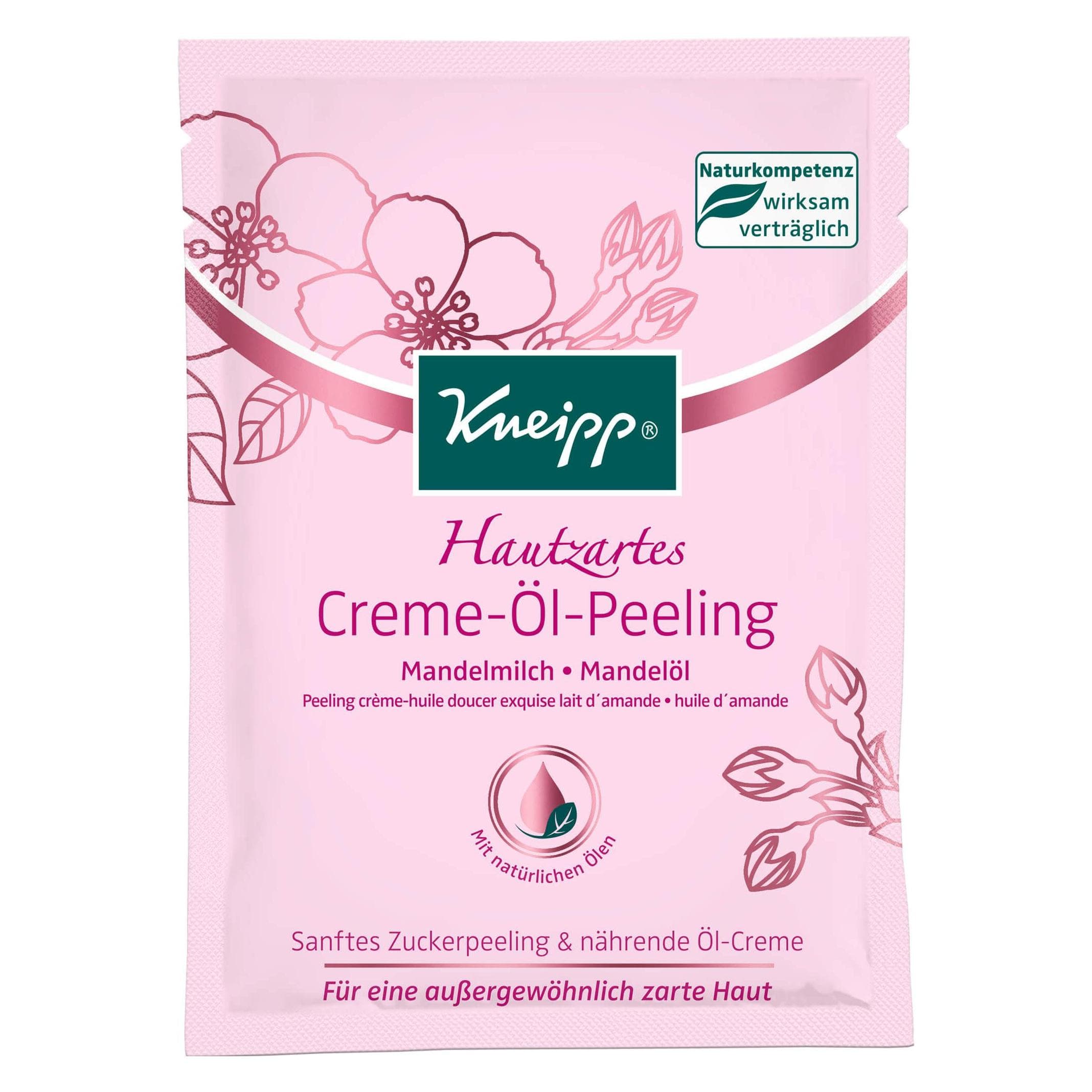 Kneipp, Gel douche, Peeling crème-huile doucer exquise - lait d'amande & huile d'amande
