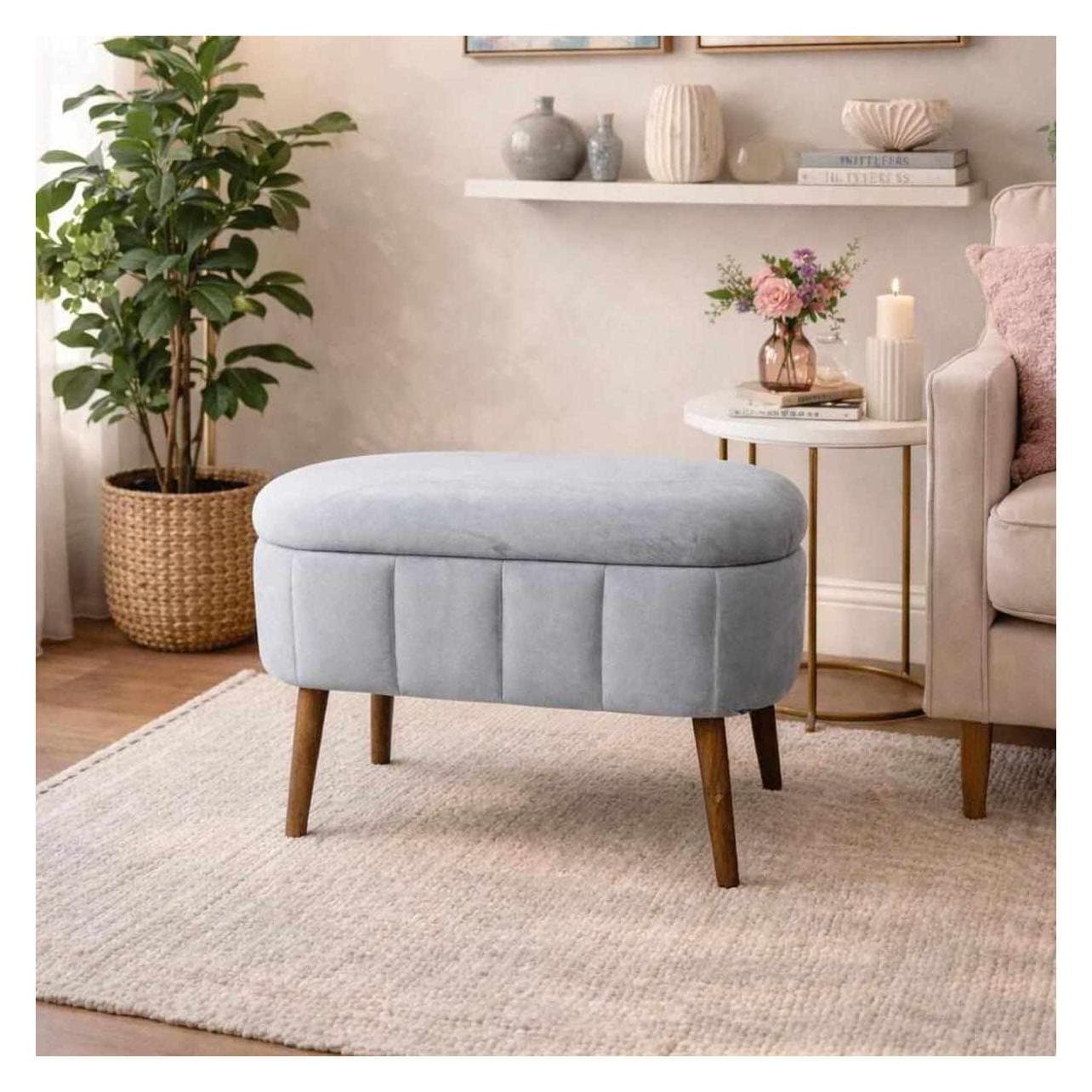 Atelier del Sofa, Tabouret, Mini Oslo Pouffe (60 x 35 x 46 cm)
