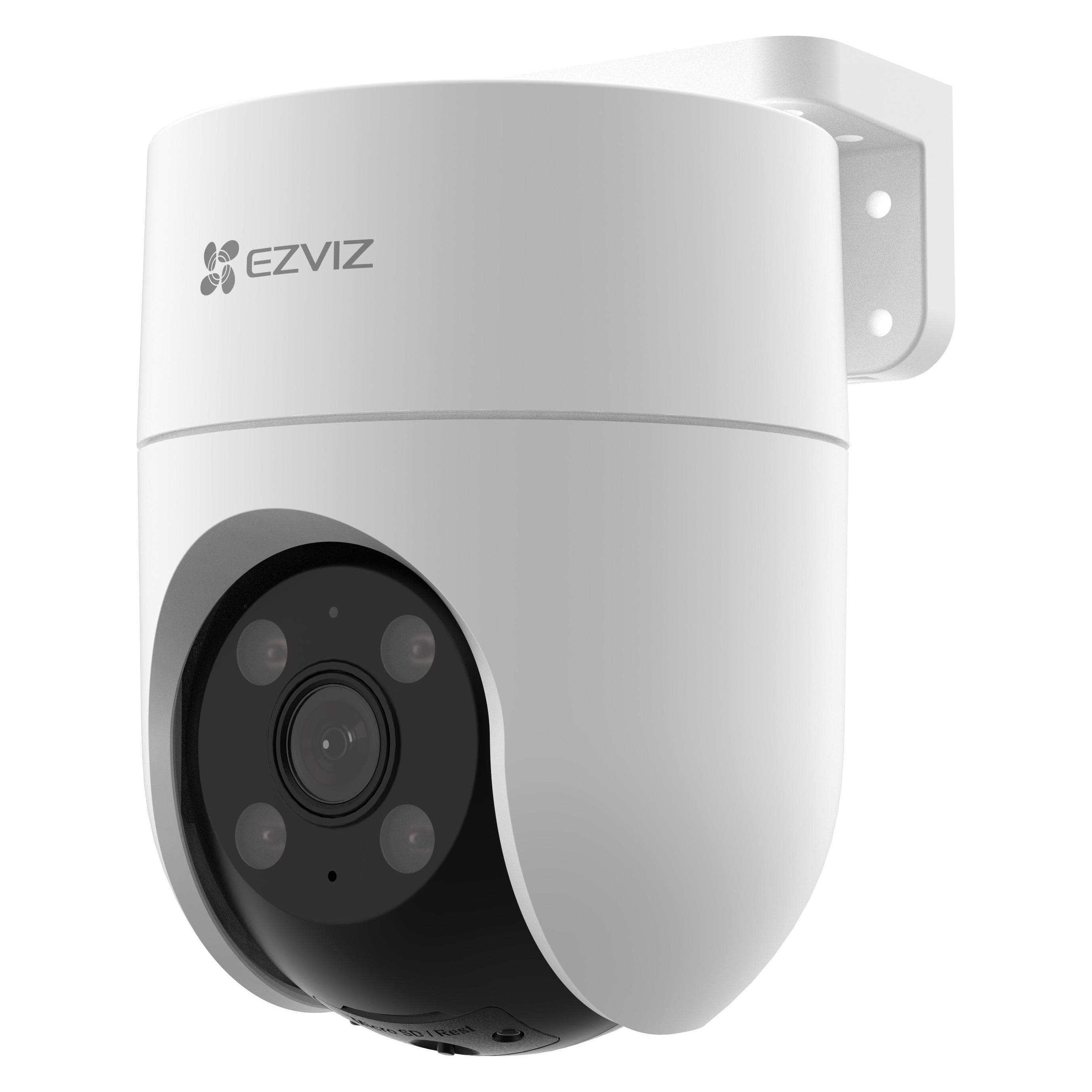EZVIZ Caméra sans fil Wi-Fi H8C, 1080p, DOME PT, F4 mm, contrôlée, IP65 (1920 x 1080 Pixels), Caméra réseau, Blanc