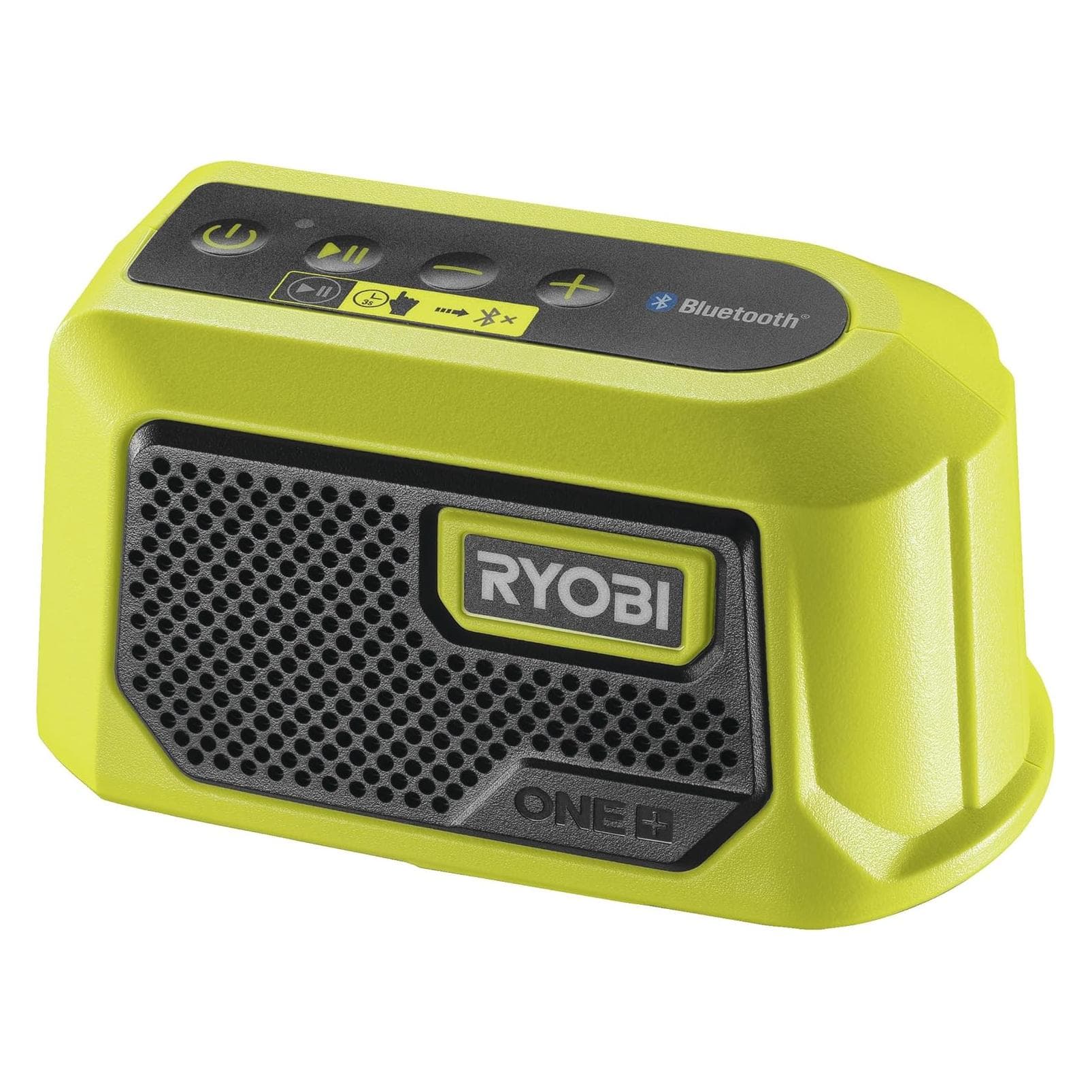 Ryobi Mini haut-parleur Bluetooth, Enceinte Bluetooth, Noir, Vert