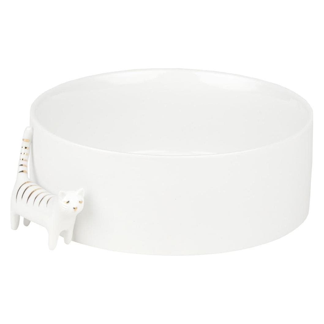 Räder, Rangement pour montres + bijoux, Bol en porcelaine - Chat, Blanc
