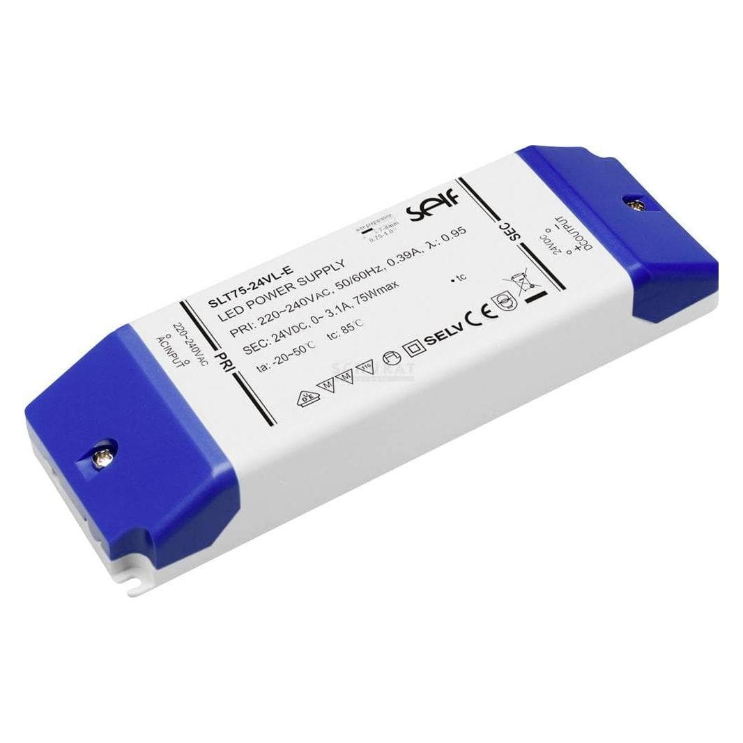 Self Electronics, Éclairage : accessoires, Alimentations à découpage pour LED Série SLD120VLE Plastic Case IP20 Single Output CV Triac dimmable
