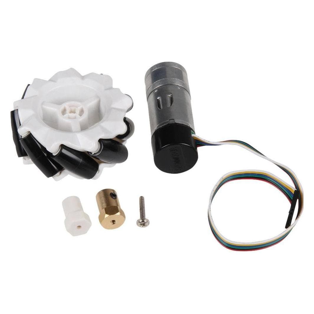 Joy-it Jeu de roues pour robot com-motor06, Kit robotique, Noir, Or, Rouge, Argent, Bleu, Blanc