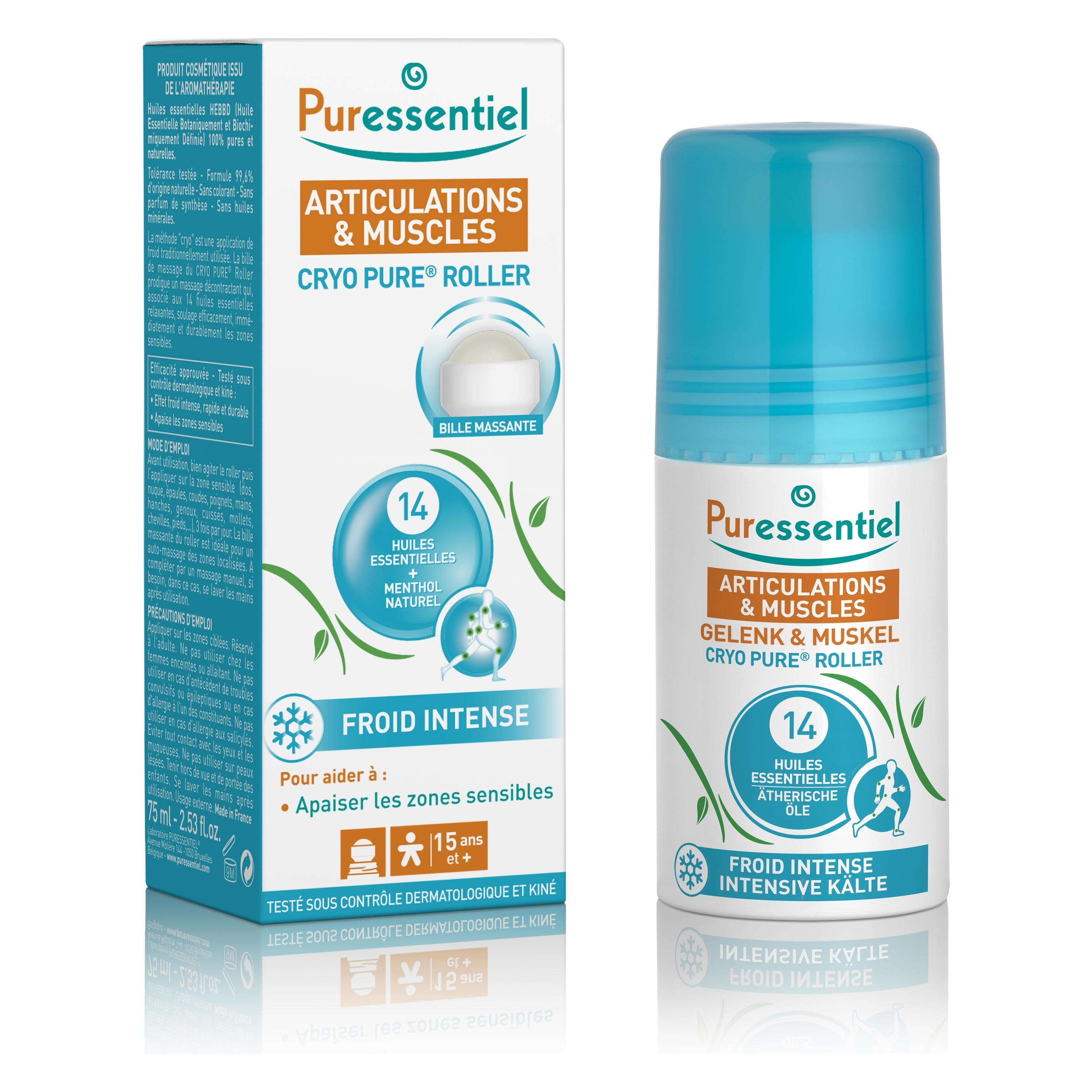 Puressentiel, Pain plasters + Muscle creams, CryoPure Roll-on (1x, 75 ml)