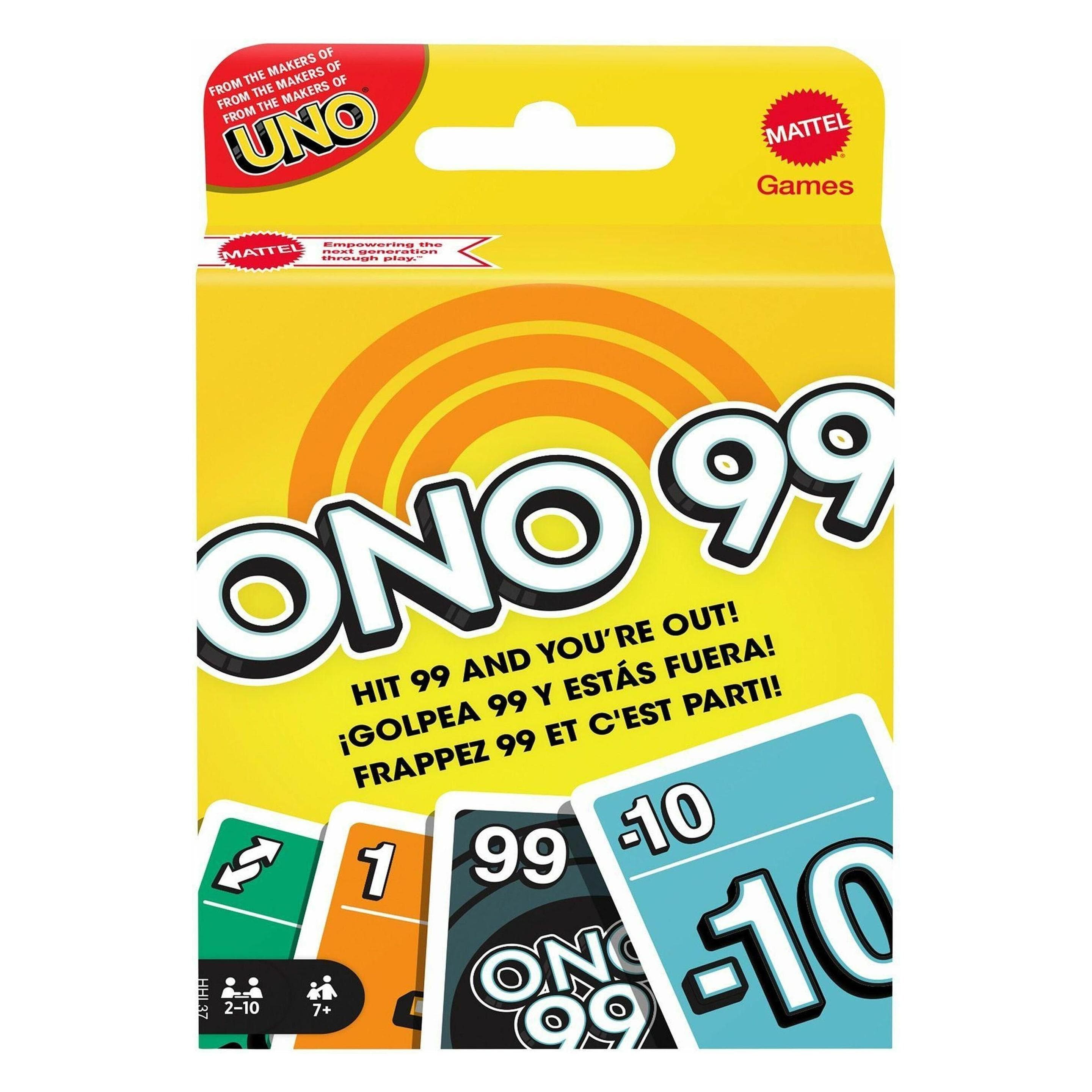 Mattel Games O'NO 99 (Allemand, Anglais, Français, Italien, 2 - 10 Joueur)