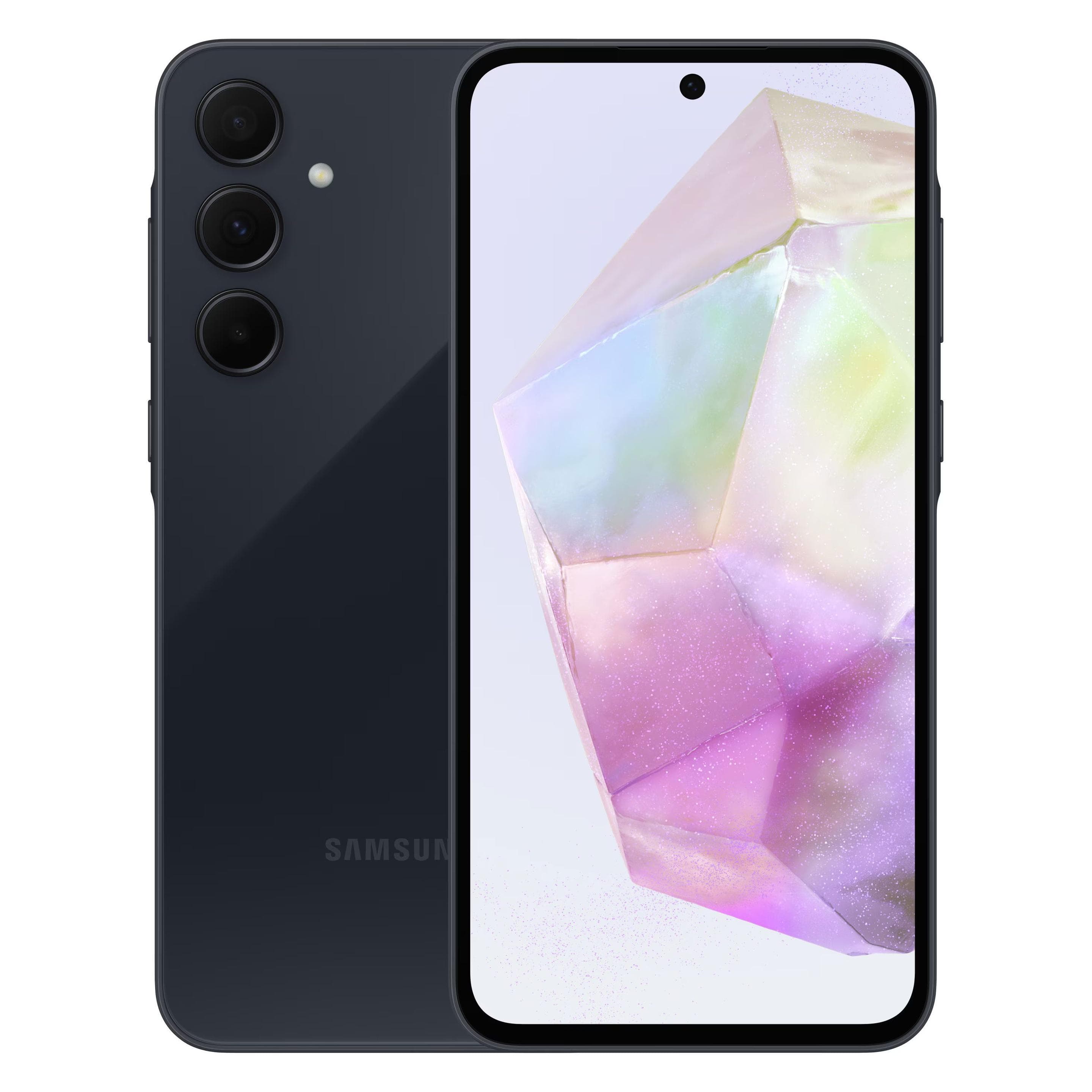 Samsung Galaxy A35 Édition Entreprise (128 Go, Awesome Navy, 6.60", Double SIM hybride, 5G), Téléphone portable, Bleu