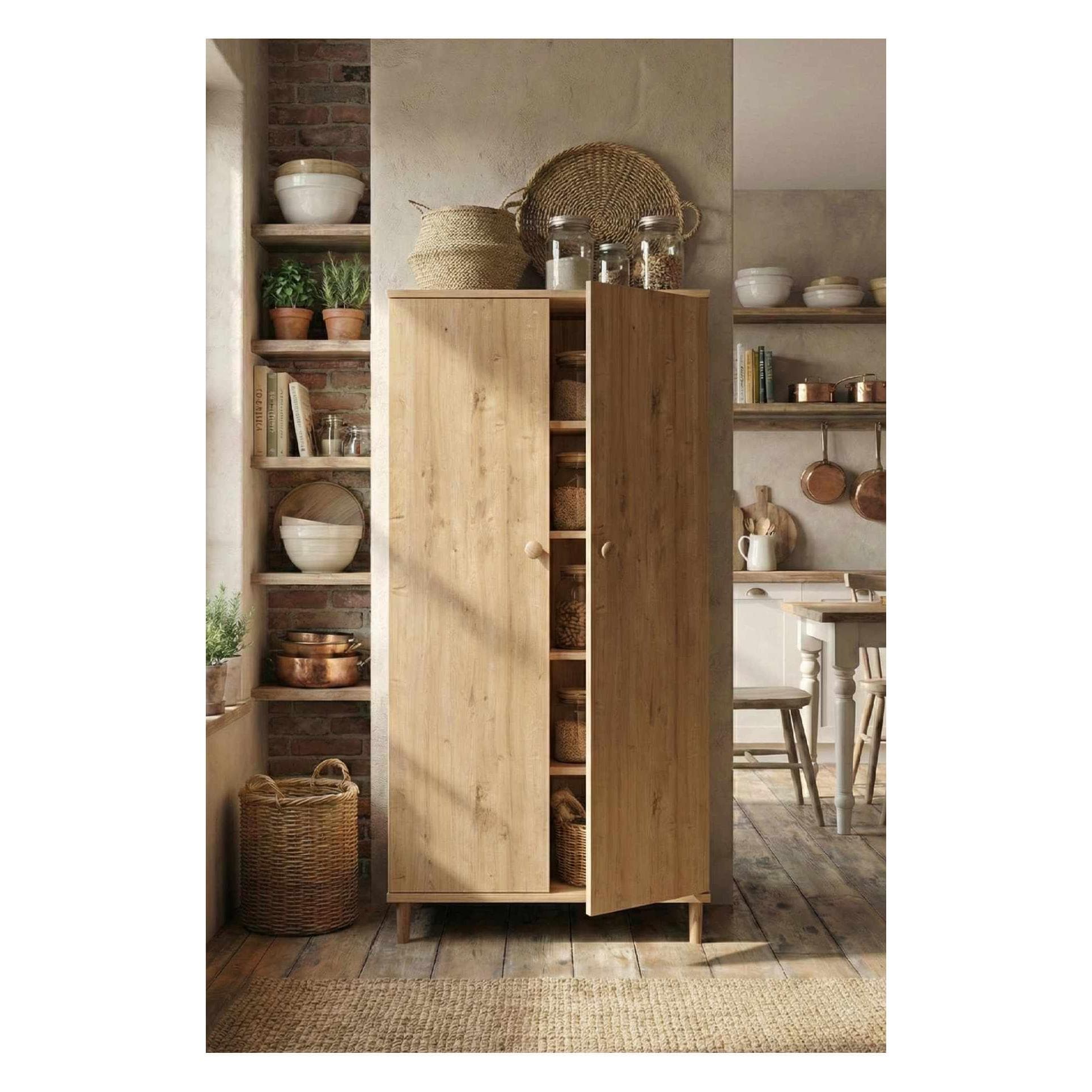 Hanah Home, Commode + buffet, Pk14Pkk Multi Purpose Cabinet (60 x 30 x 130 cm)