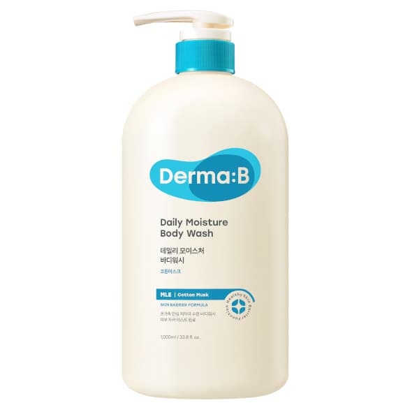 Derma:B - Gel douche hydratant quotidien - 1000ml - Cotton Musk