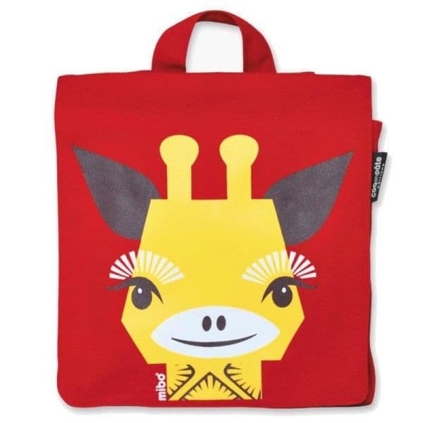 Coq en Pâte Sac à Dos Enfant Maternelle Girafe Rouge Coq en Pâte® - M