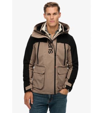 Superdry pour homme. M5012104A Veste coupe-vent Ultimate Emb marron (XXL), Casuel, Polyester