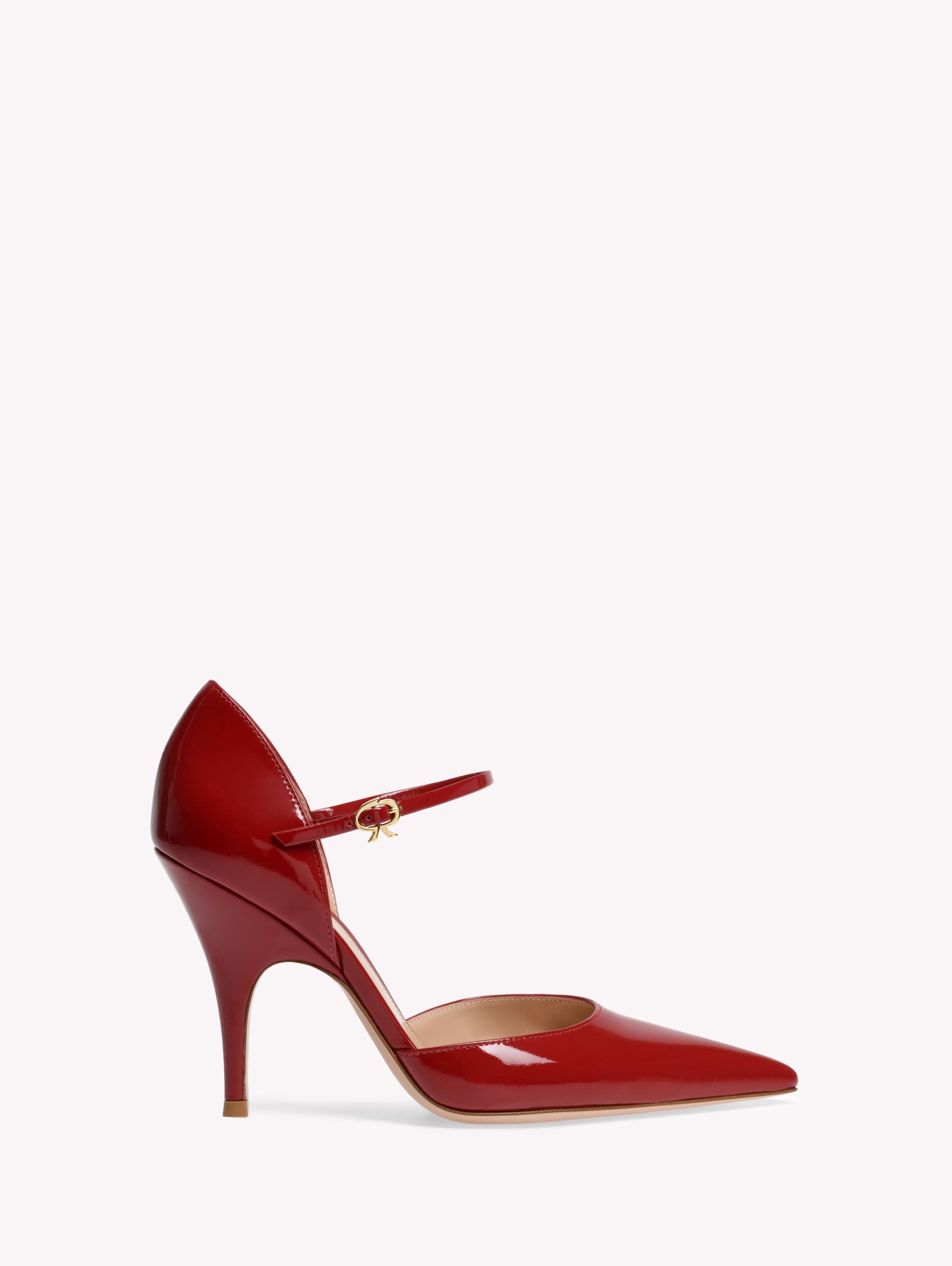 Gianvito Rossi - SOFIA D'ORSAY, Woman, ROUGE - NAPPA BRILLANT, Size: 41