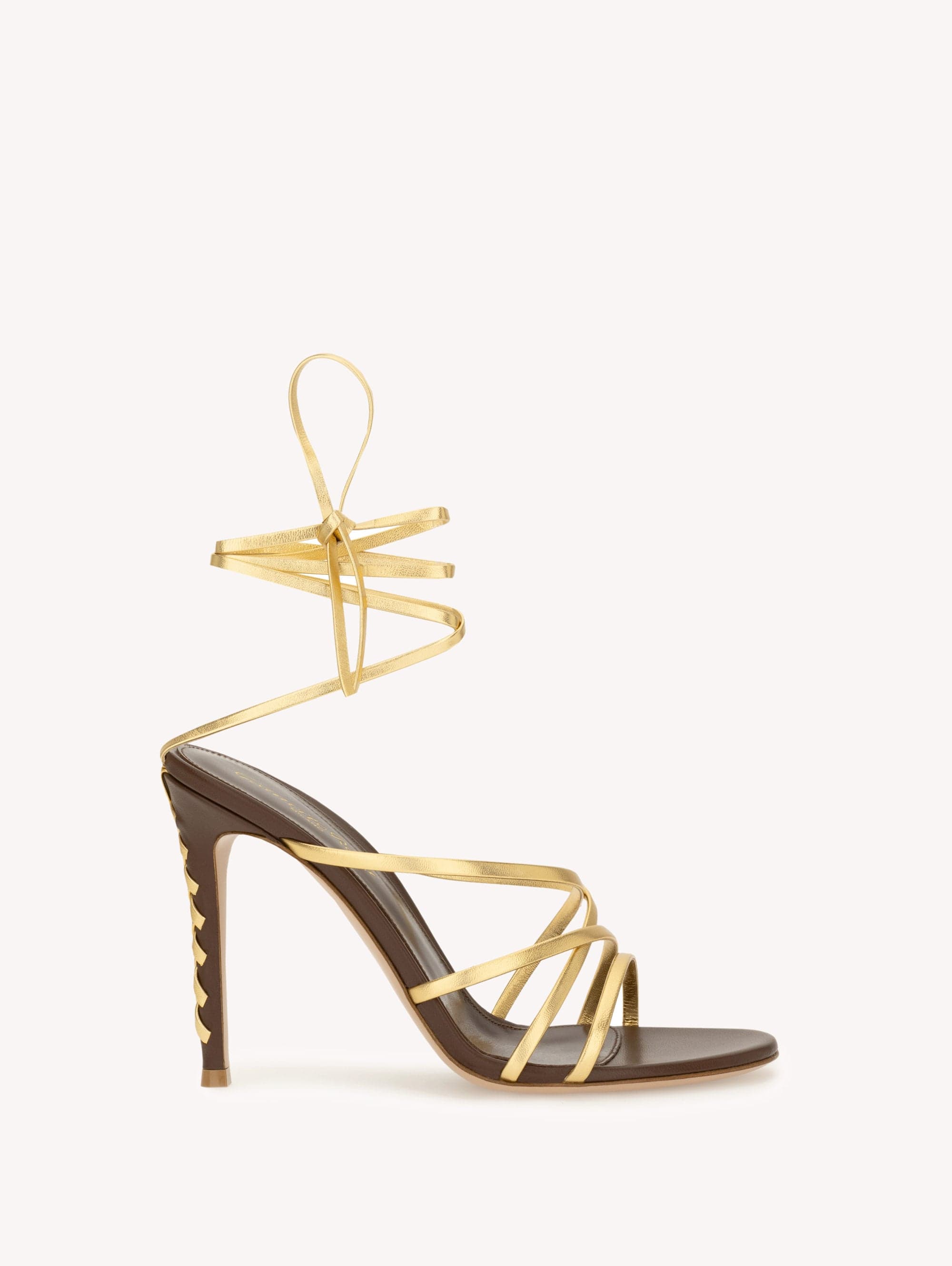 Gianvito Rossi - ZAIRA 105, Woman, OR - CUIR VEAU, Size: 41.5