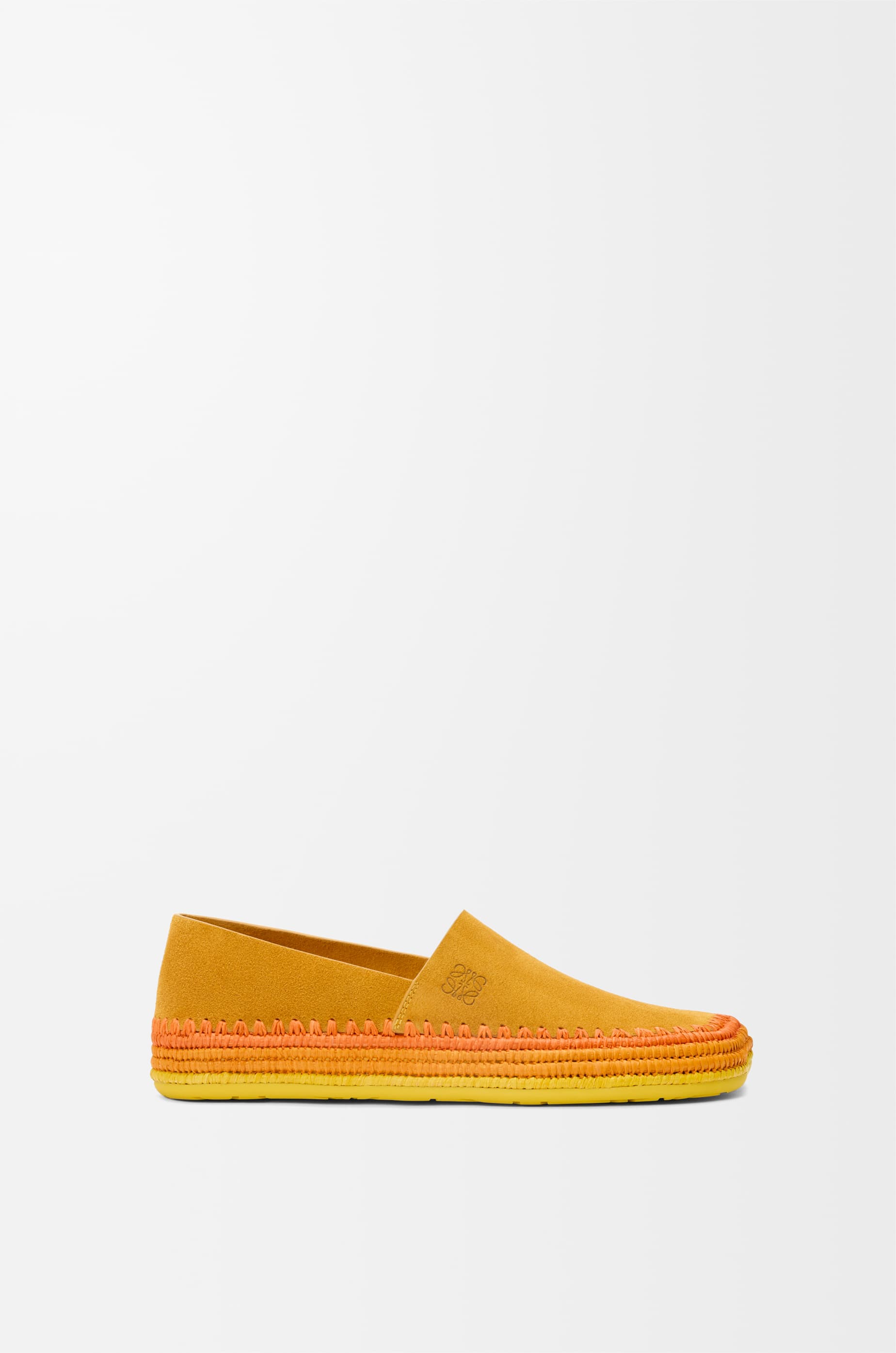 LOEWE - MocaSSinS Rio En Cuir VeLourS Et Raphia TaiLLe: 40 Pour L'homme