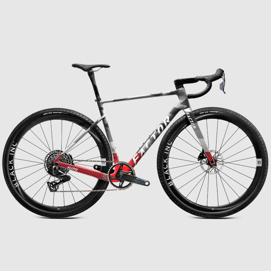 Capteur de puissance FACTOR Aluto Force AXS XPLR Noir avec vélo