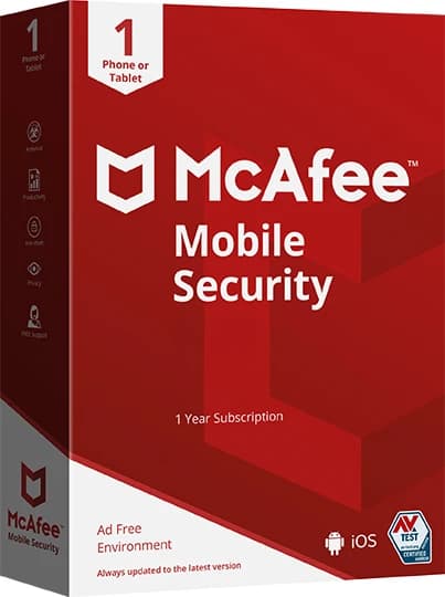 MCAFEE MOBILE SECURITY 1 APPAREIL ANDROID 1 AN